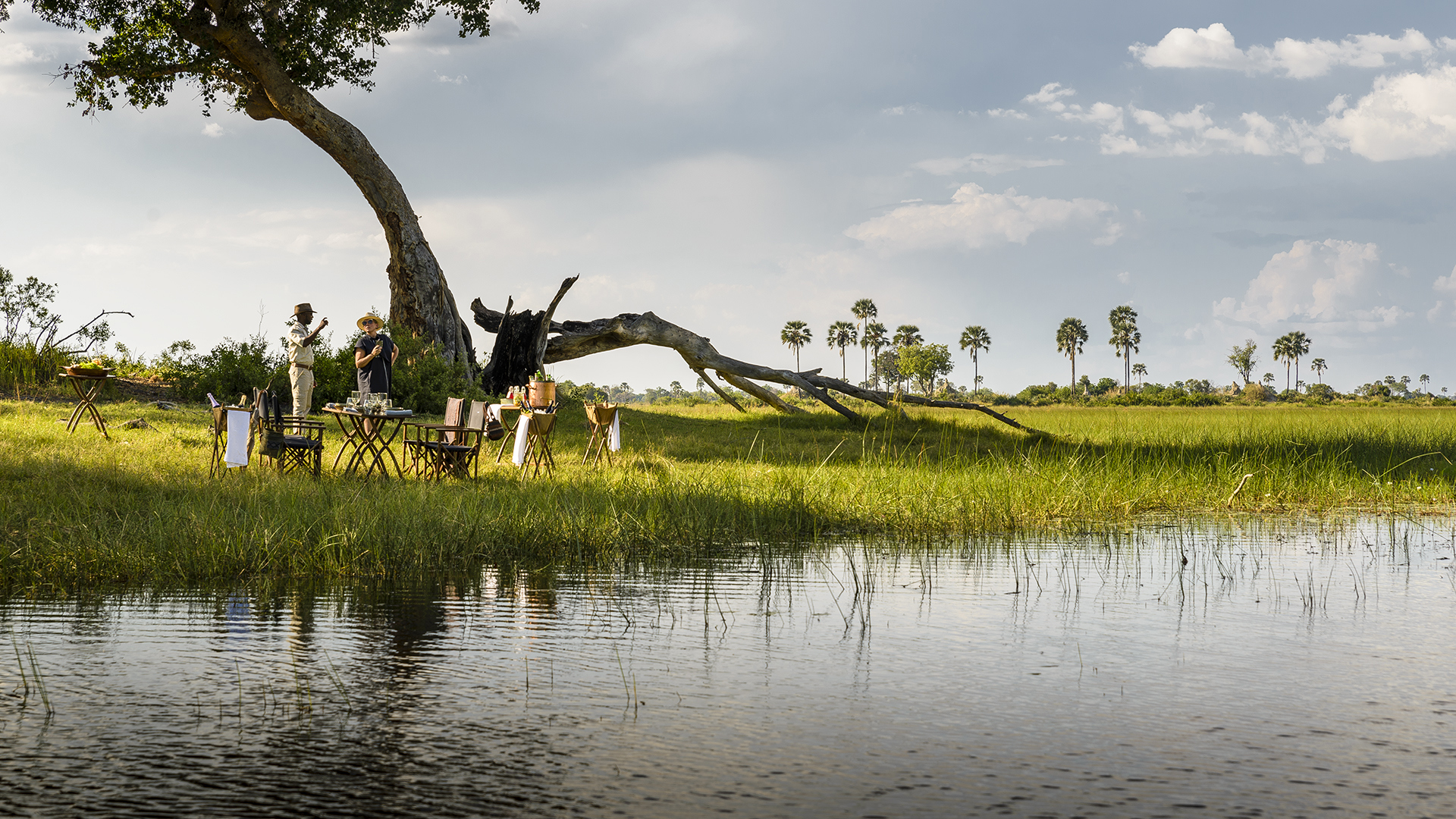  Africa, Botswana, Xigera, Picnic