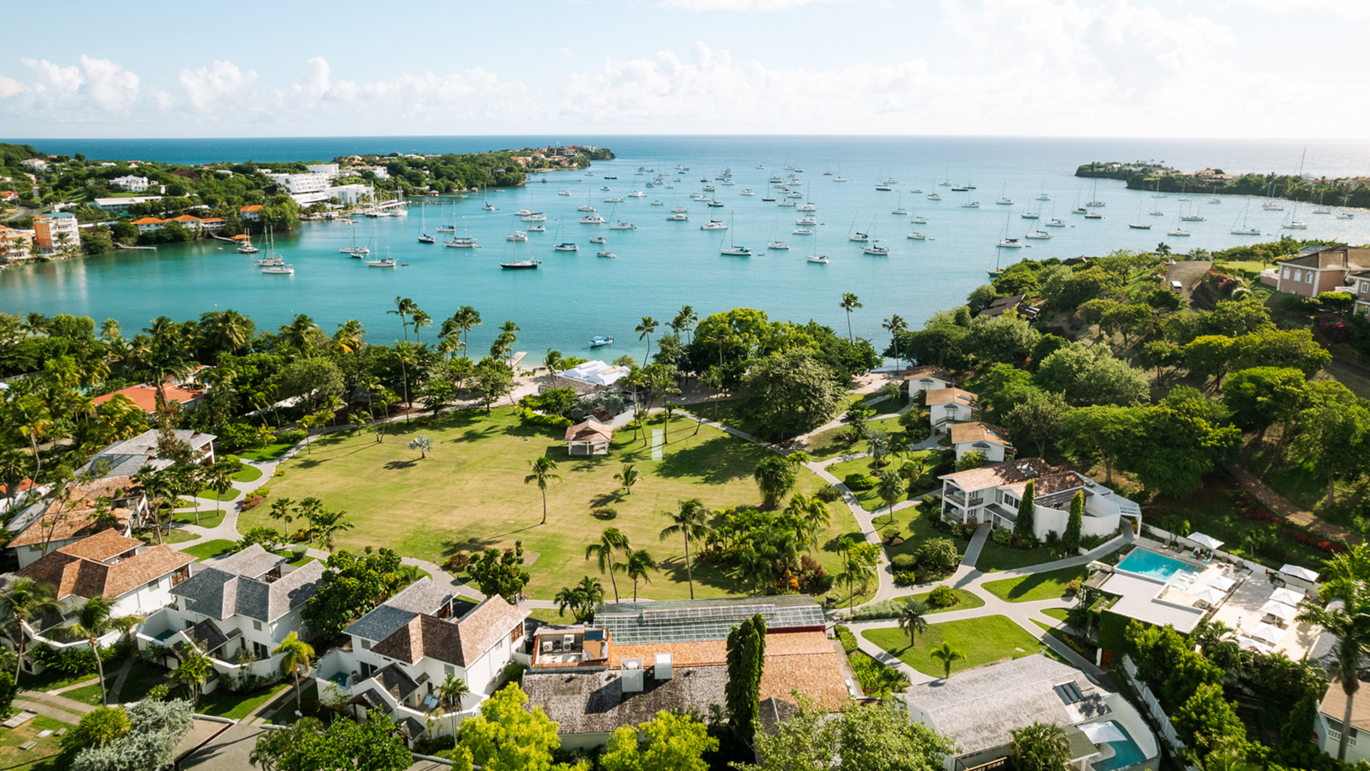 Caribbean & Mexico, view of the bay from Calabash Hotel, St Lucia