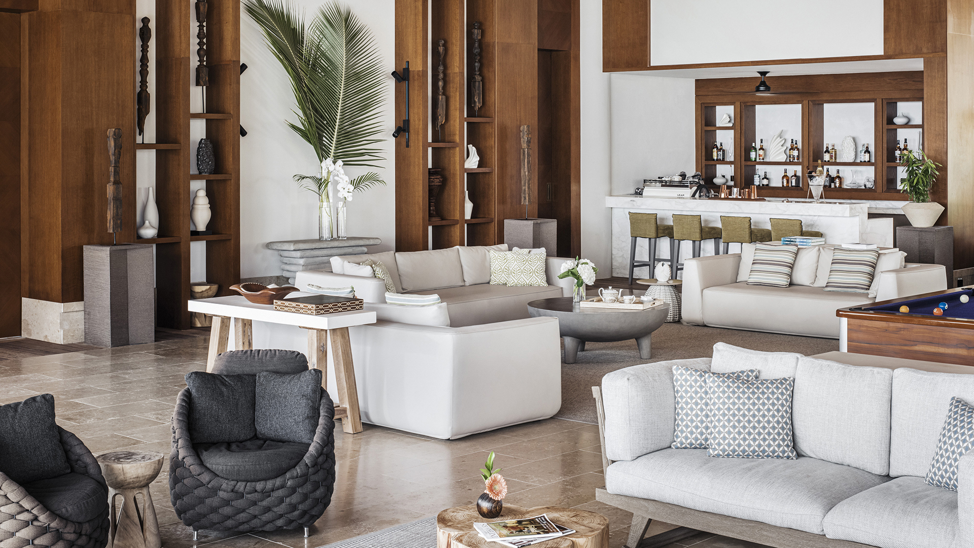 Indian Ocean, Maldives, Waldorf Astoria Ithaafushi Private Island, Bar