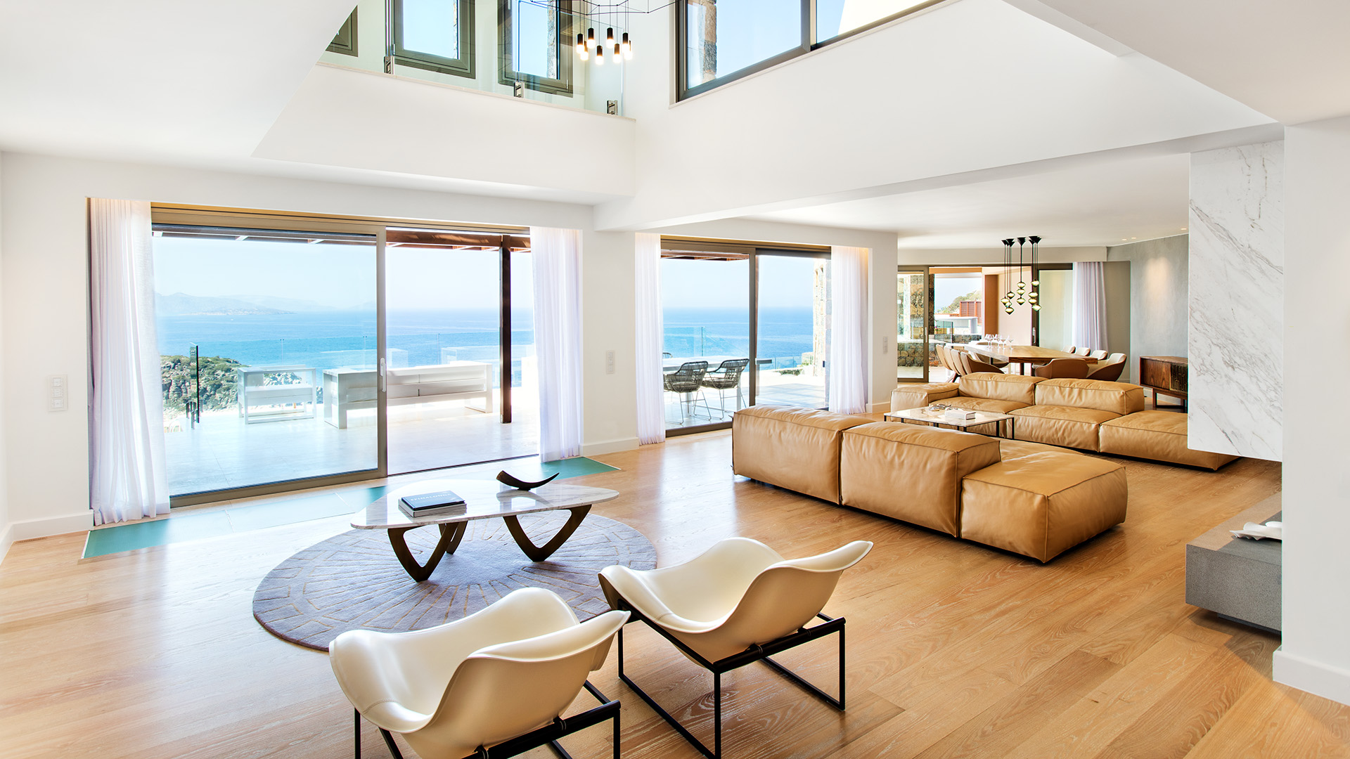 Europe, Greece, Crete, Daios Cove Luxury Resort & Villas, Mansion Living Room