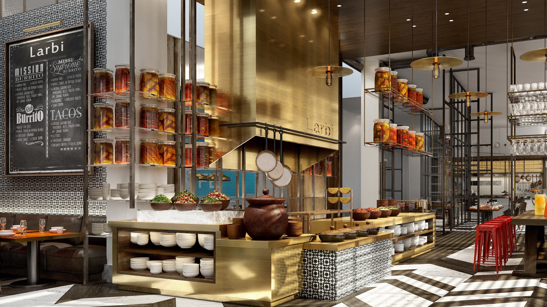 Arabia, Dubai, Atlantis The Royal, Gastronomy buffet restaurant, Mexican food