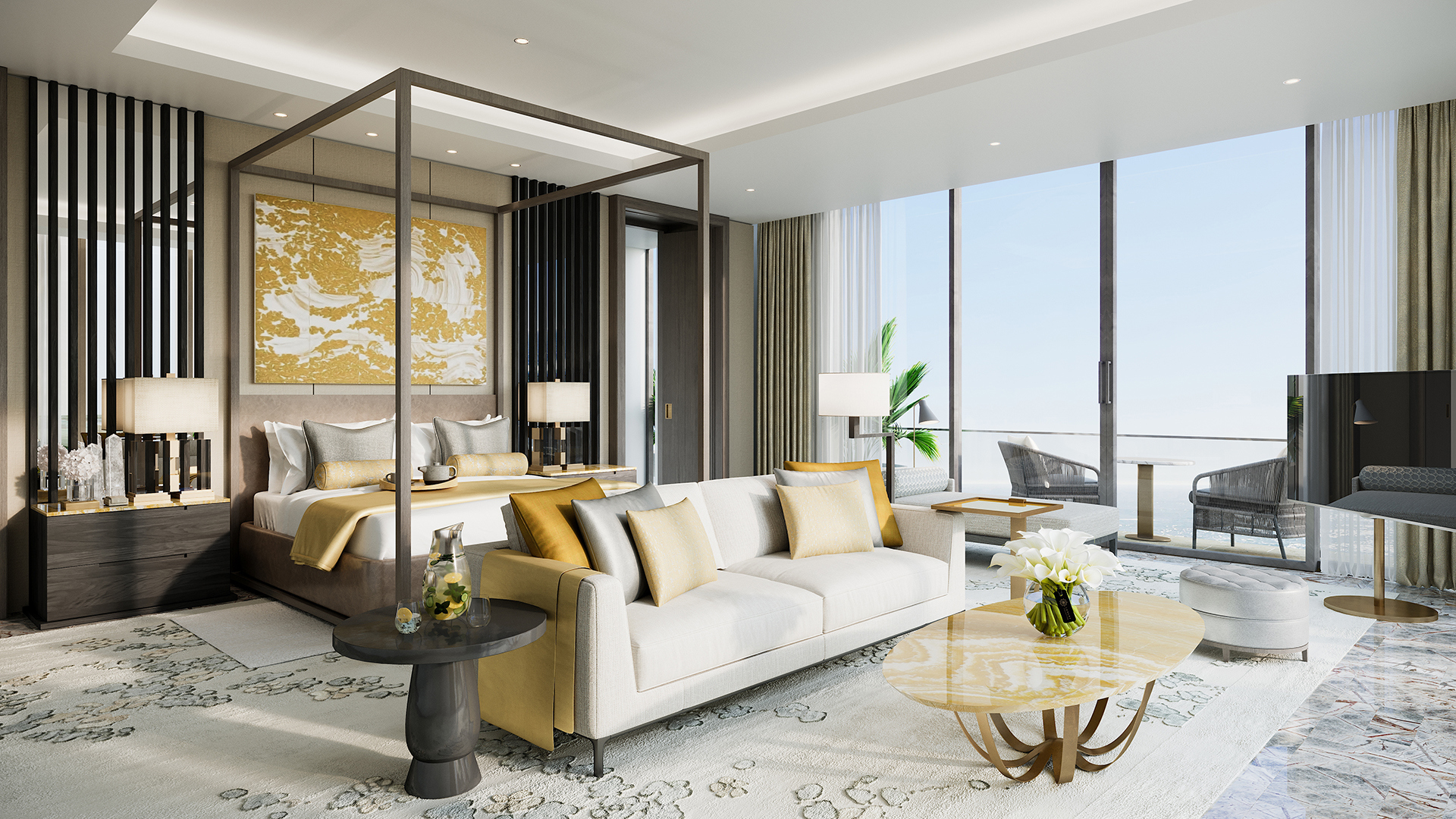 Indian Ocean & Arabia, Dubai, Atlantis The Royal, Panoramic Penthouse Bedroom