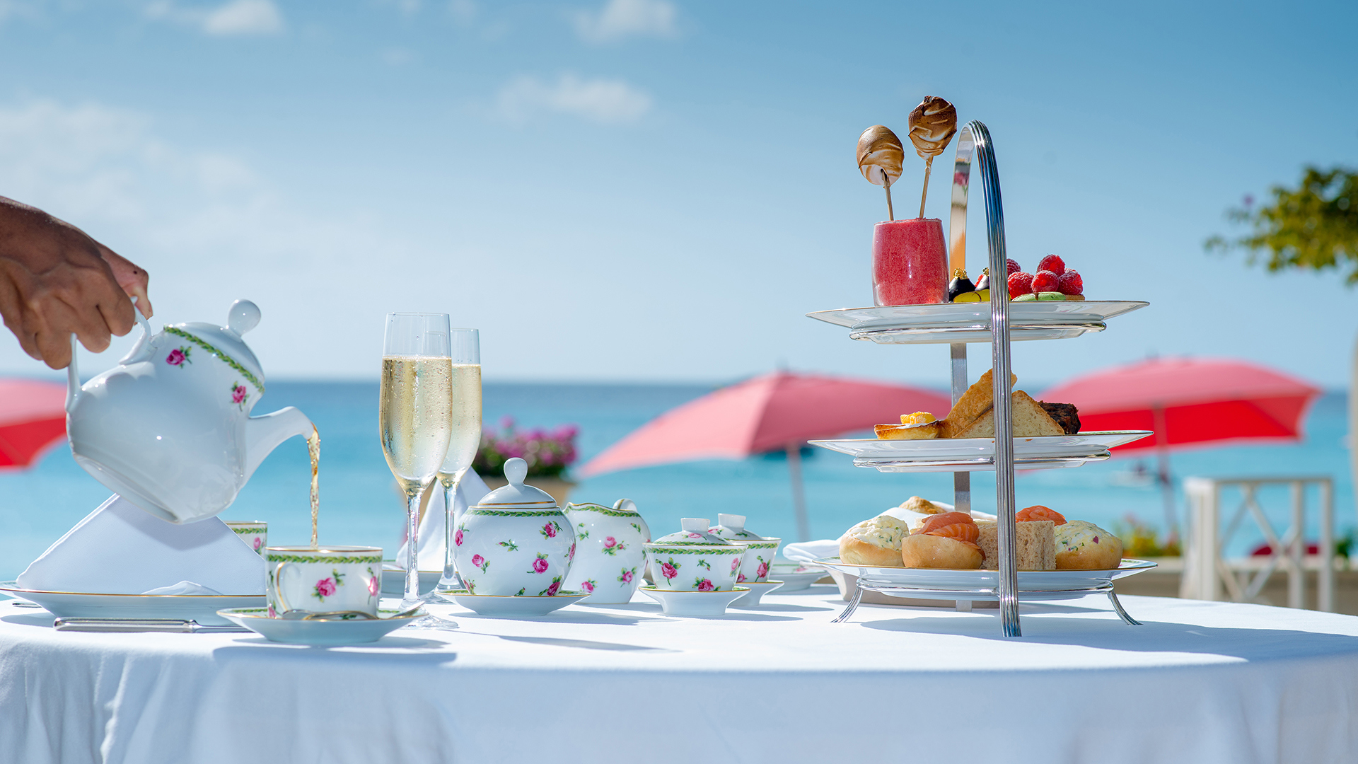  Caribbean, Barbados, Sandy Lane, Afternoon Tea