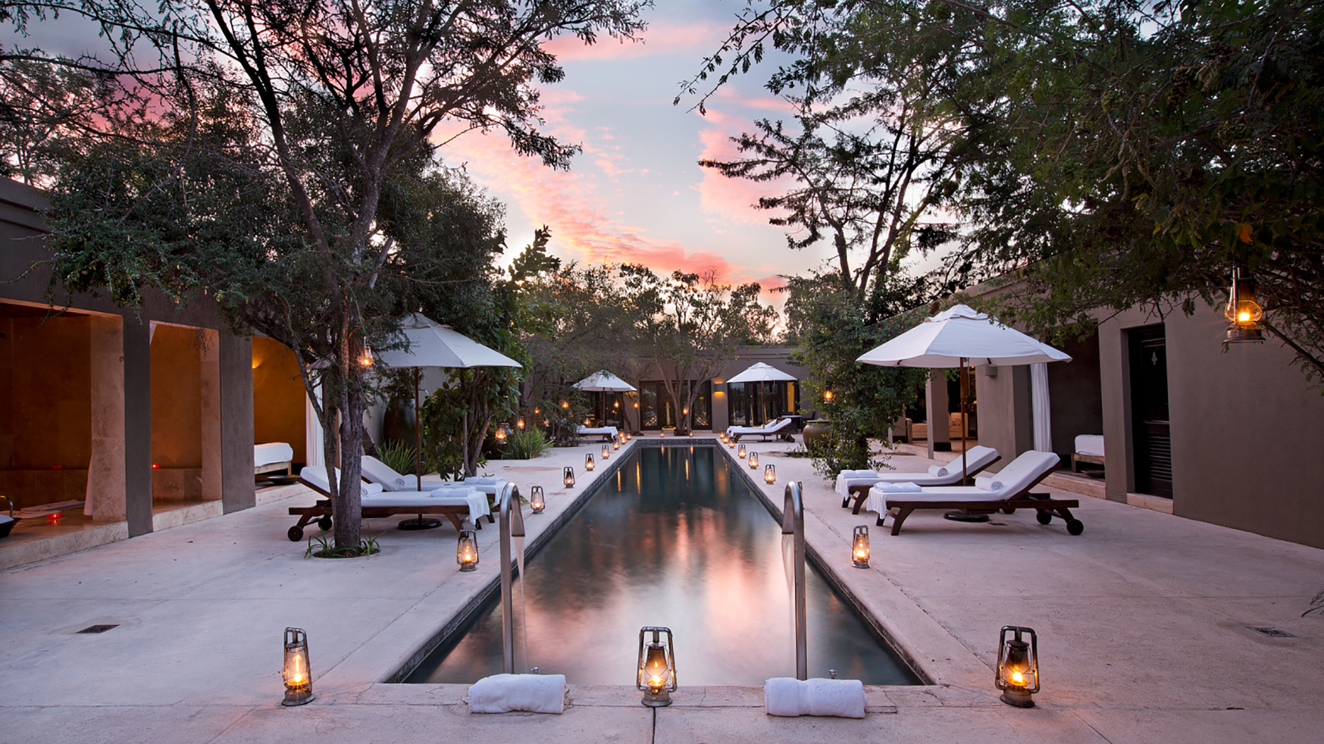  Africa, South Africa, Royal Malewane, Spa Pool