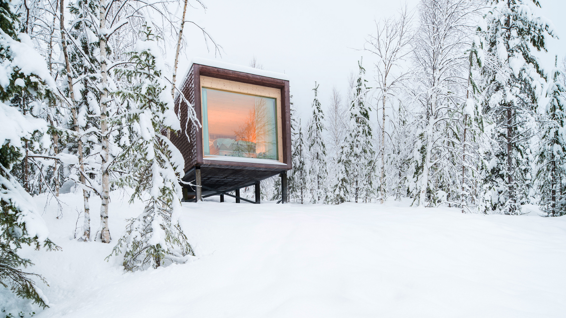 Europe, Finland, Arctic Treehouse Hotel, Exterior 