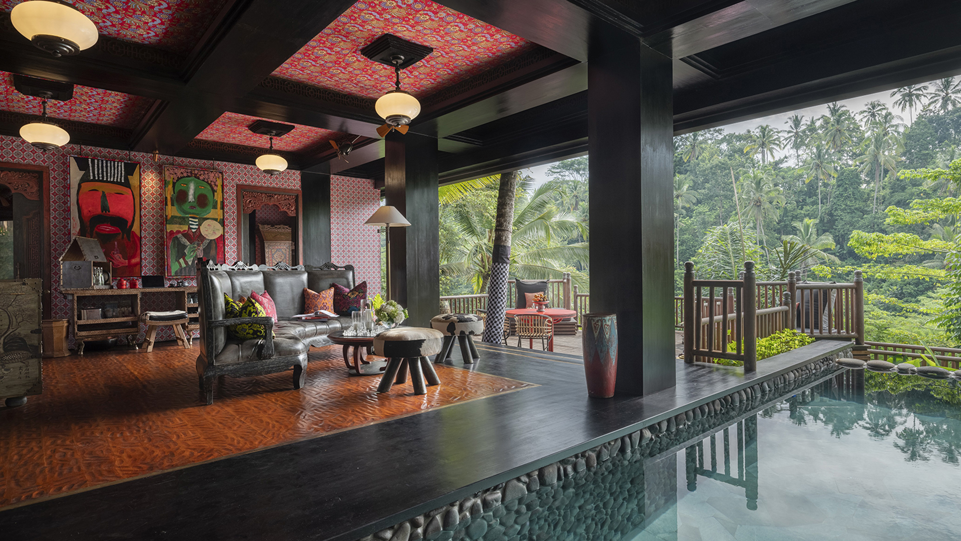 Asia, Indonesia, Capella Ubud Accommodation The Lodge Living Room