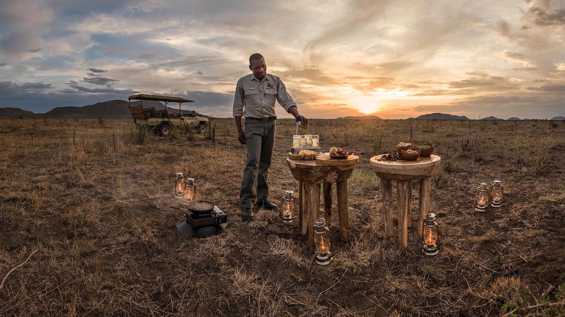  South africa, Madikwe, Madikwe hills, Bush snacks
