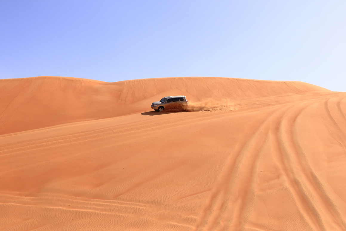 Dune bashing in Oman