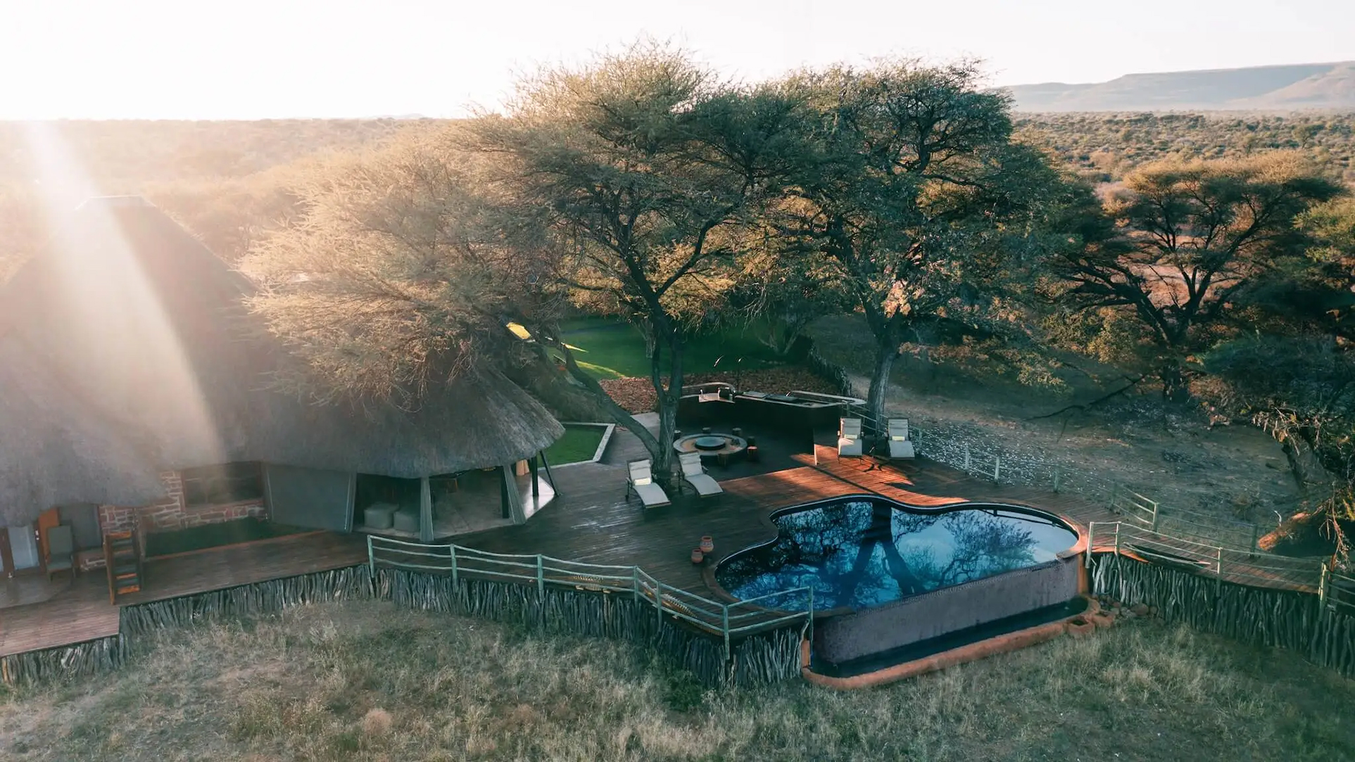 Africa, Namibia, Okonjima Villa, Main House exterior