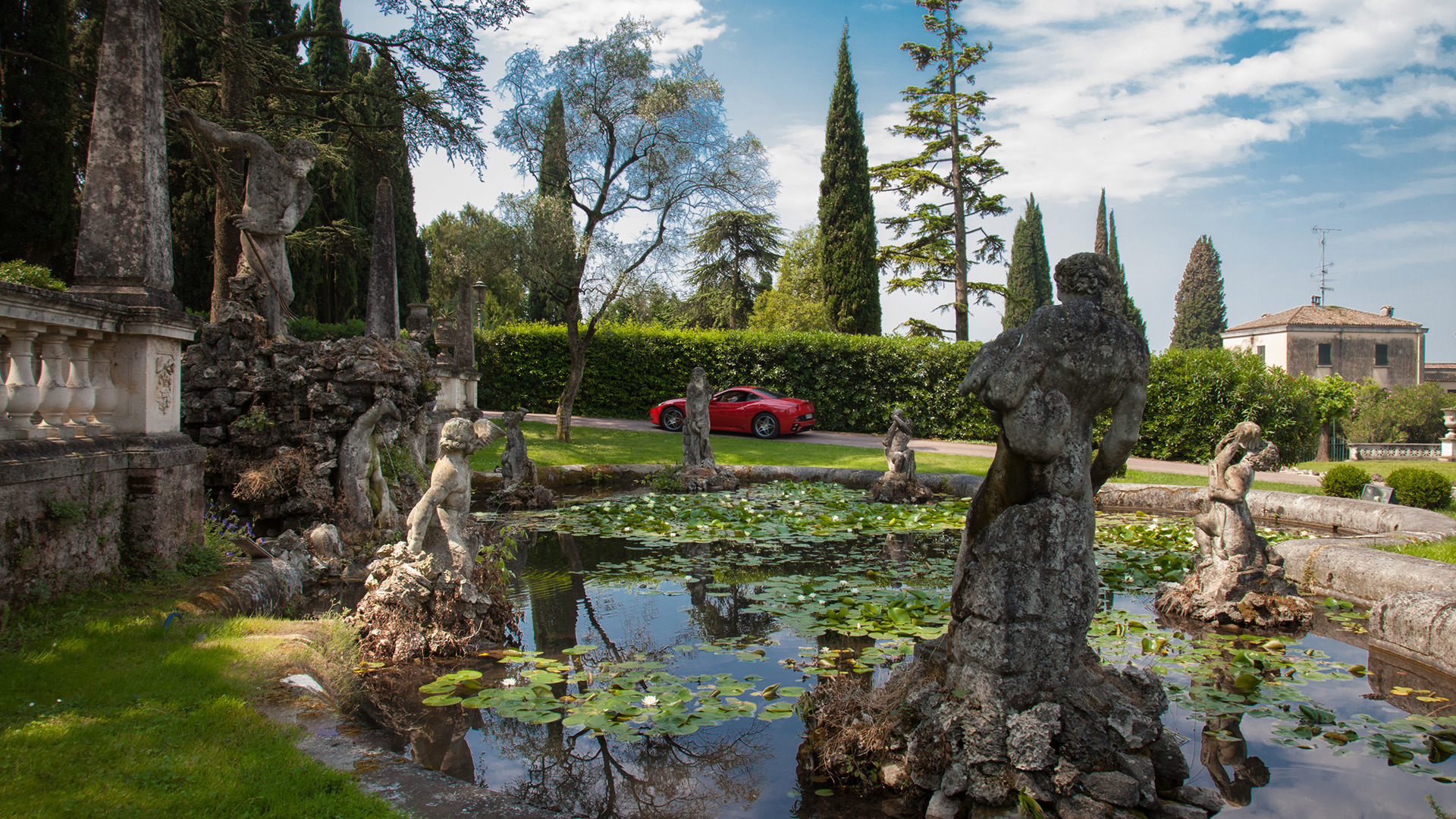 Europe, Luxury Italy Holidays, Villa Cortine Palace, Fountain