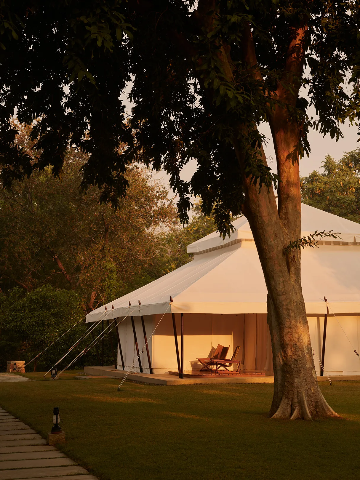 Asia, India, Aman-i-Khas, tent exterior