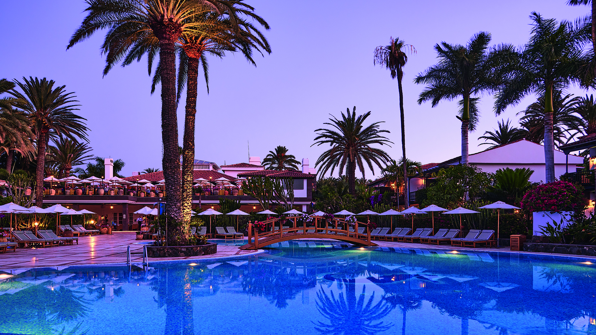Europe, Luxury Gran Canaria Holidays, Seaside Grand Hotel Residencia, Pool at night