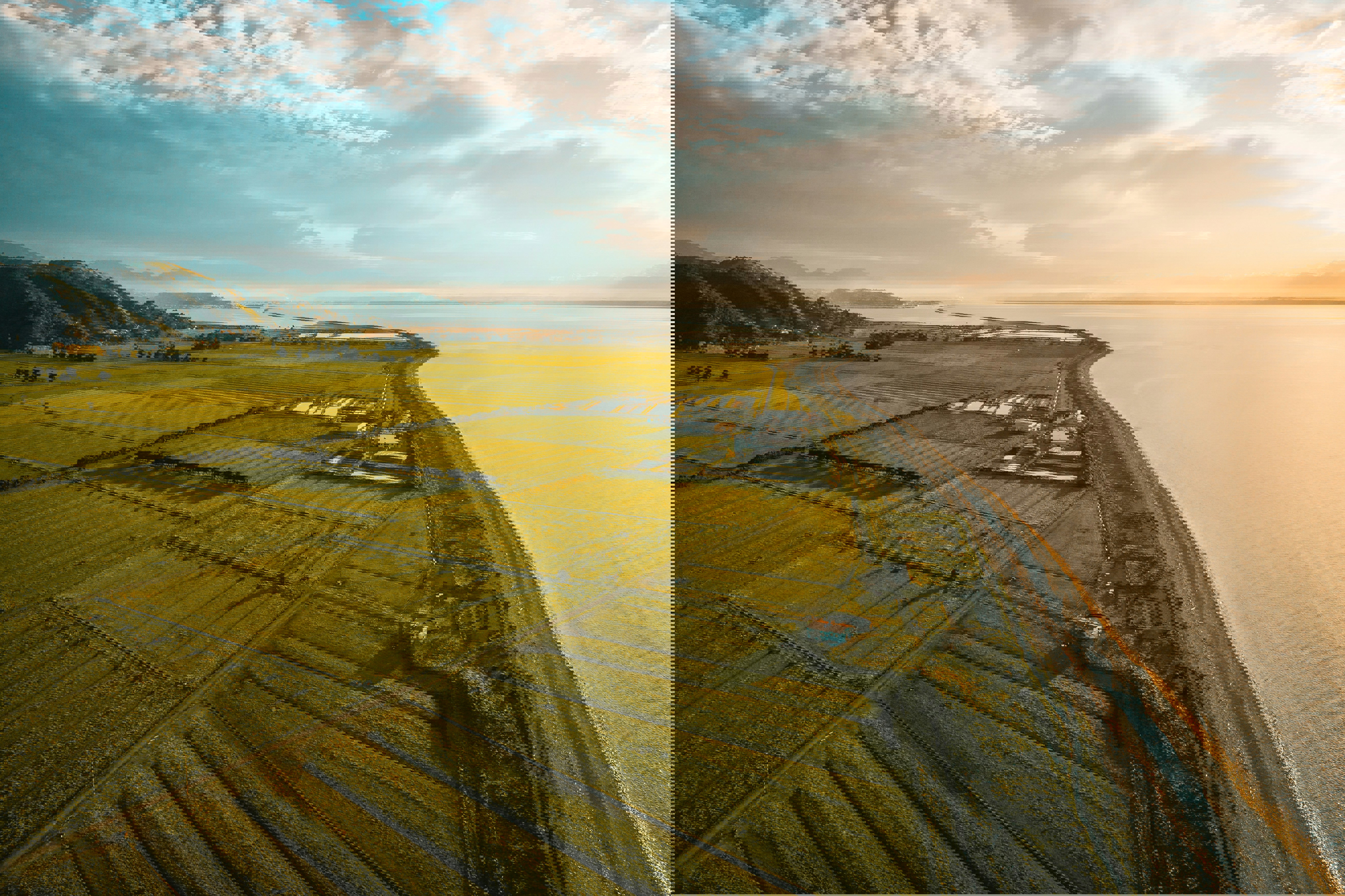 Flat coastal land in Nelson New Zealand