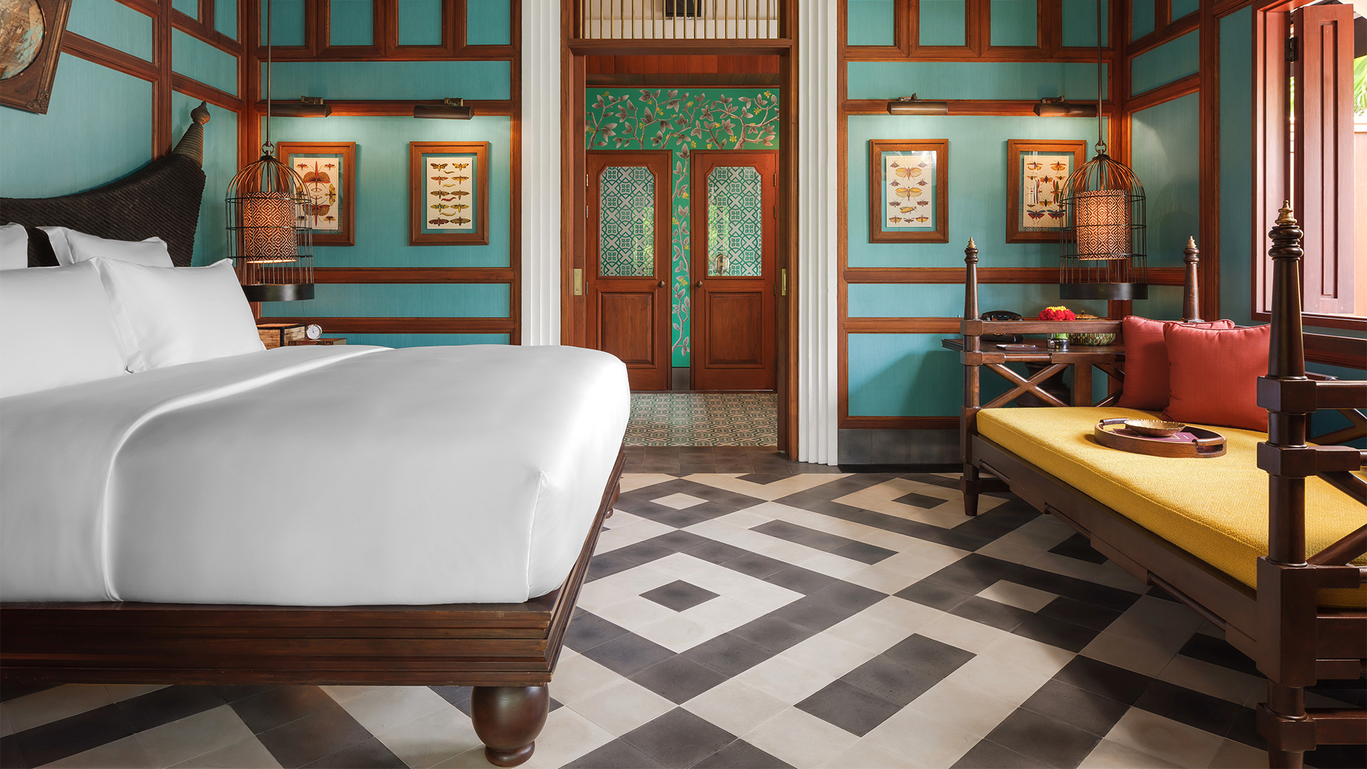 Villa bedroom At Rosewood Luang Prabang