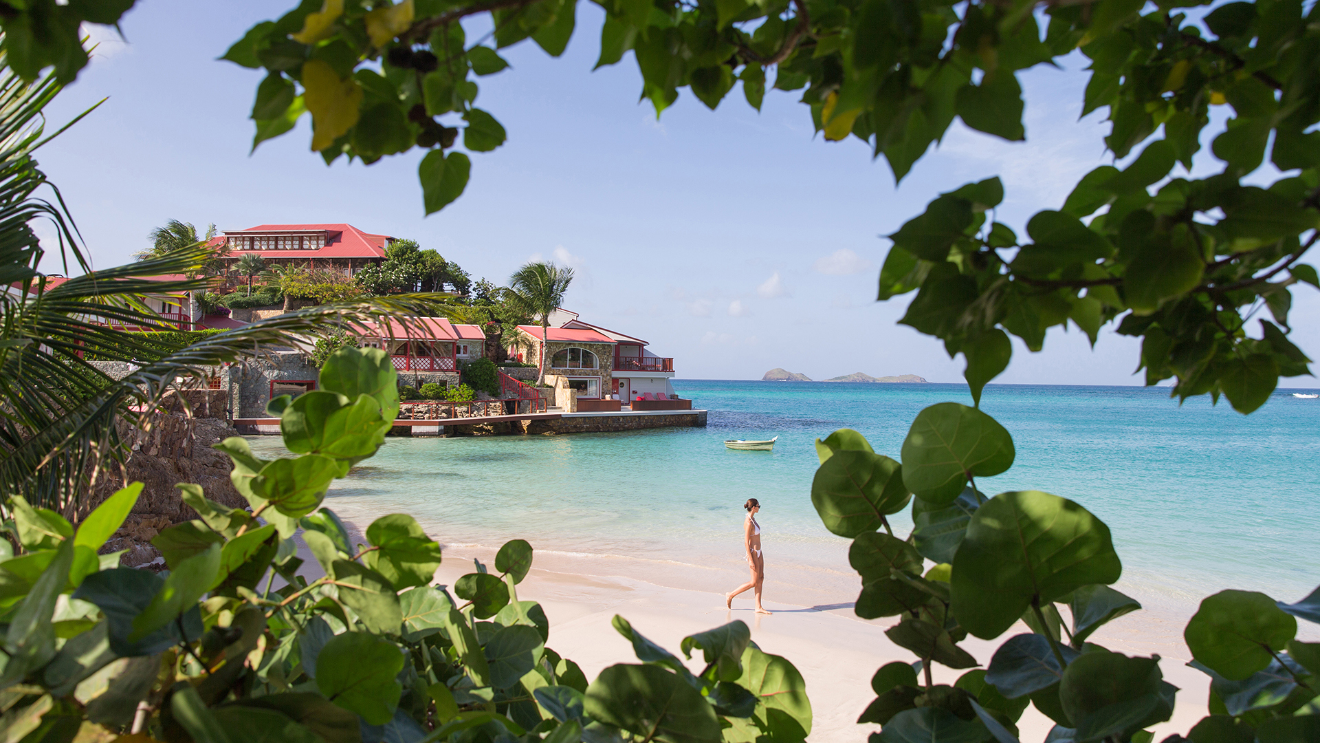 Caribbean, Bermuda & Mexico, St Barths, Eden Rock, Beach view