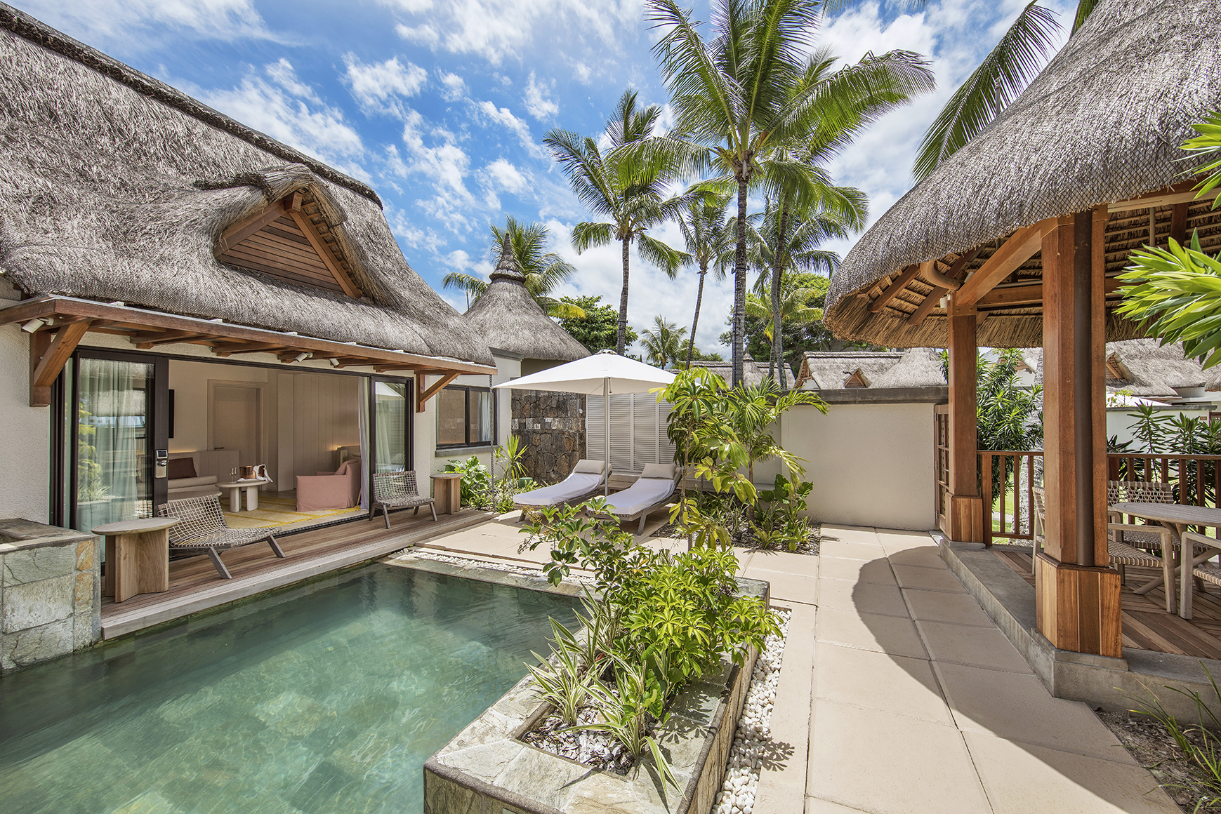 Indian Ocean, Mauritius, LUX* Belle Mare, Villa pool 