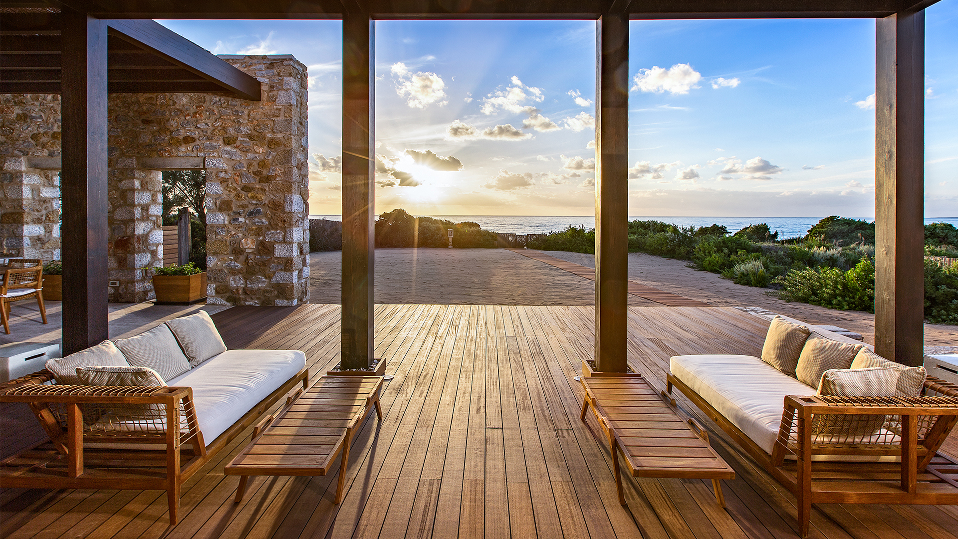 Europe, Greece, The Romanos, Methoni Royal Villa Terrace