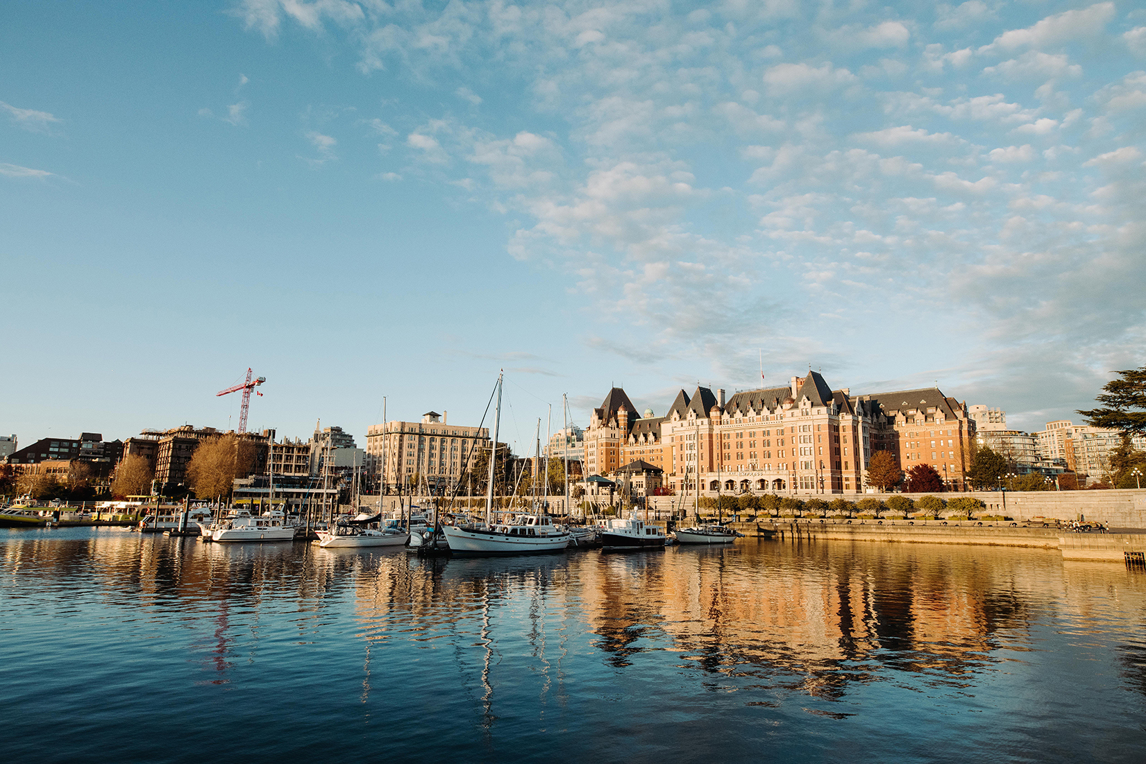 Harbour with boats in Victoria Canada