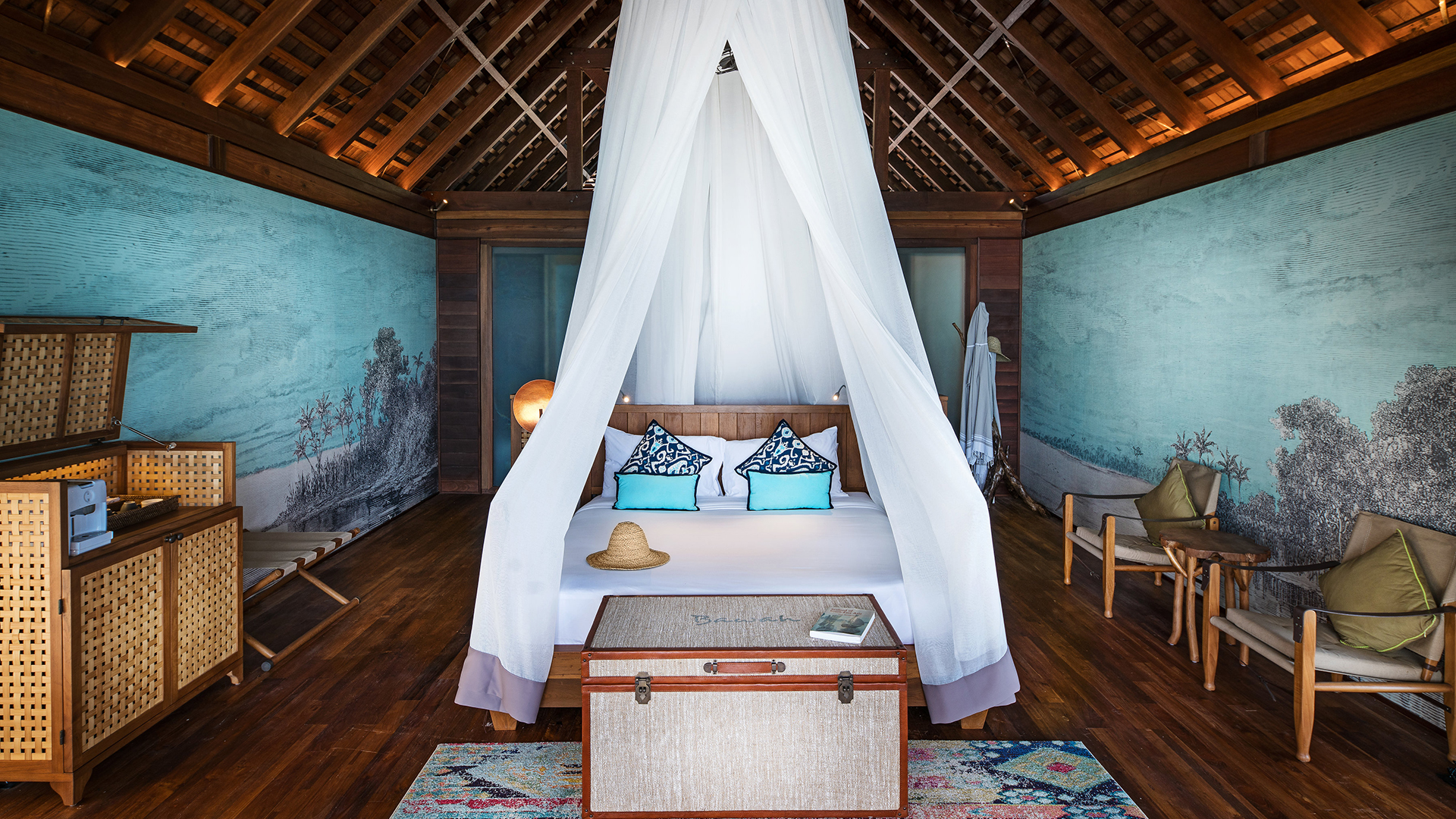 Worldwide, Indonesia, Bawah Reserve, Overwater Bungalow Bedroom