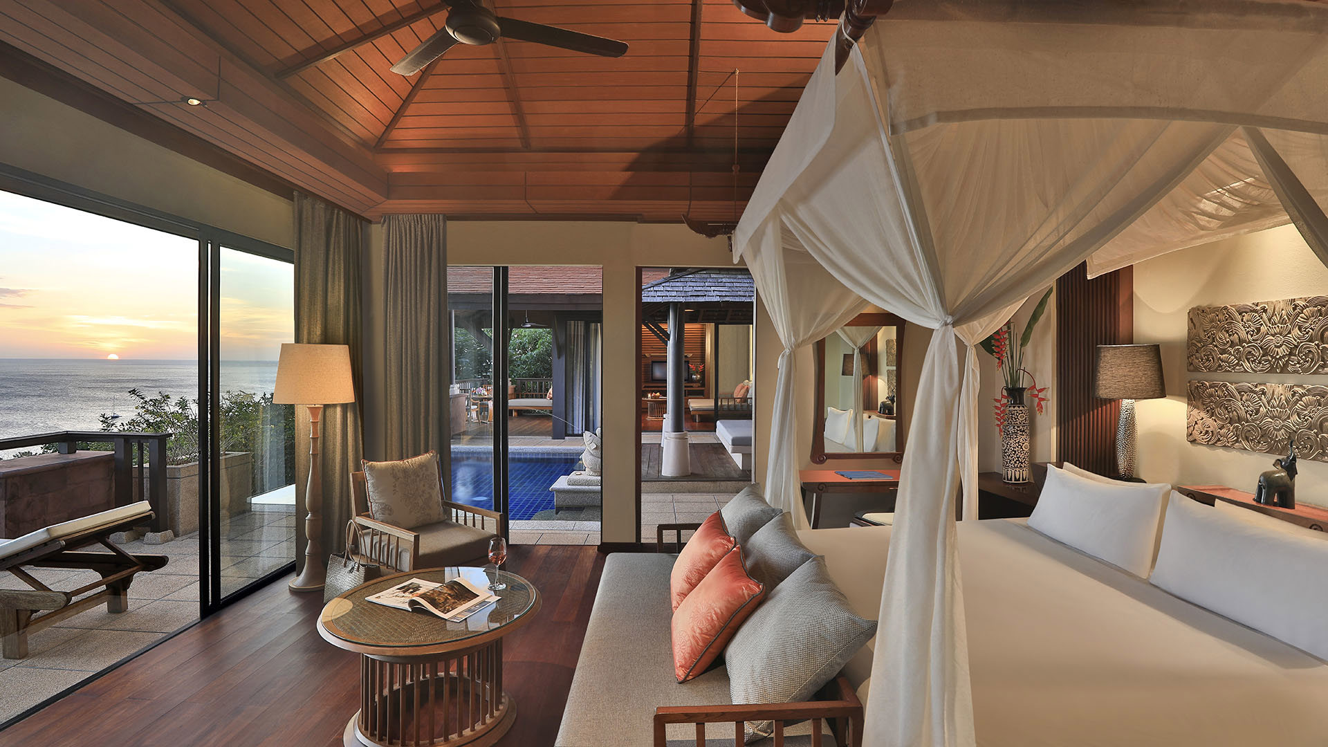 Worldwide, Thailand, The Pimalai, Hillside ocean view private pool villa