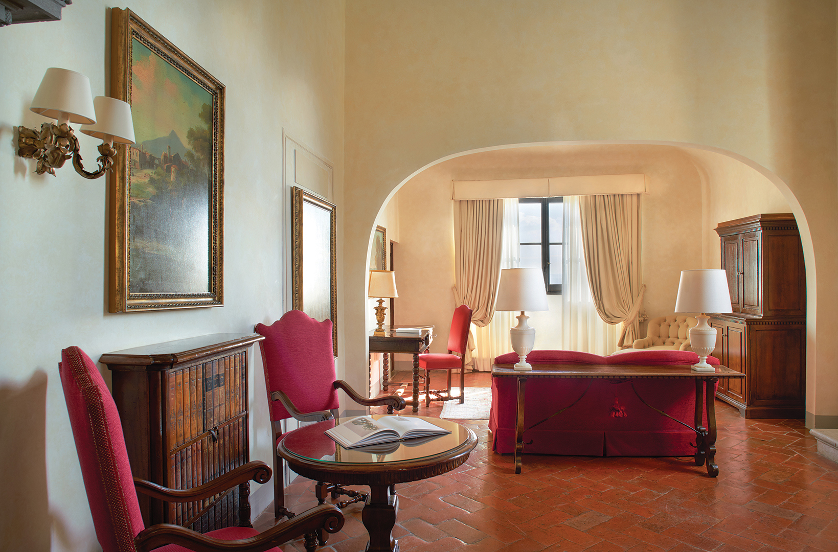Europe, Italy, Florence, Villa San Michele, A Belmond Hotel, Florence, Lounge