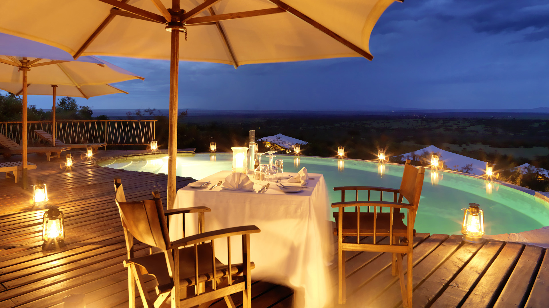  Africa, Kenya, Mara bushtops, Dining