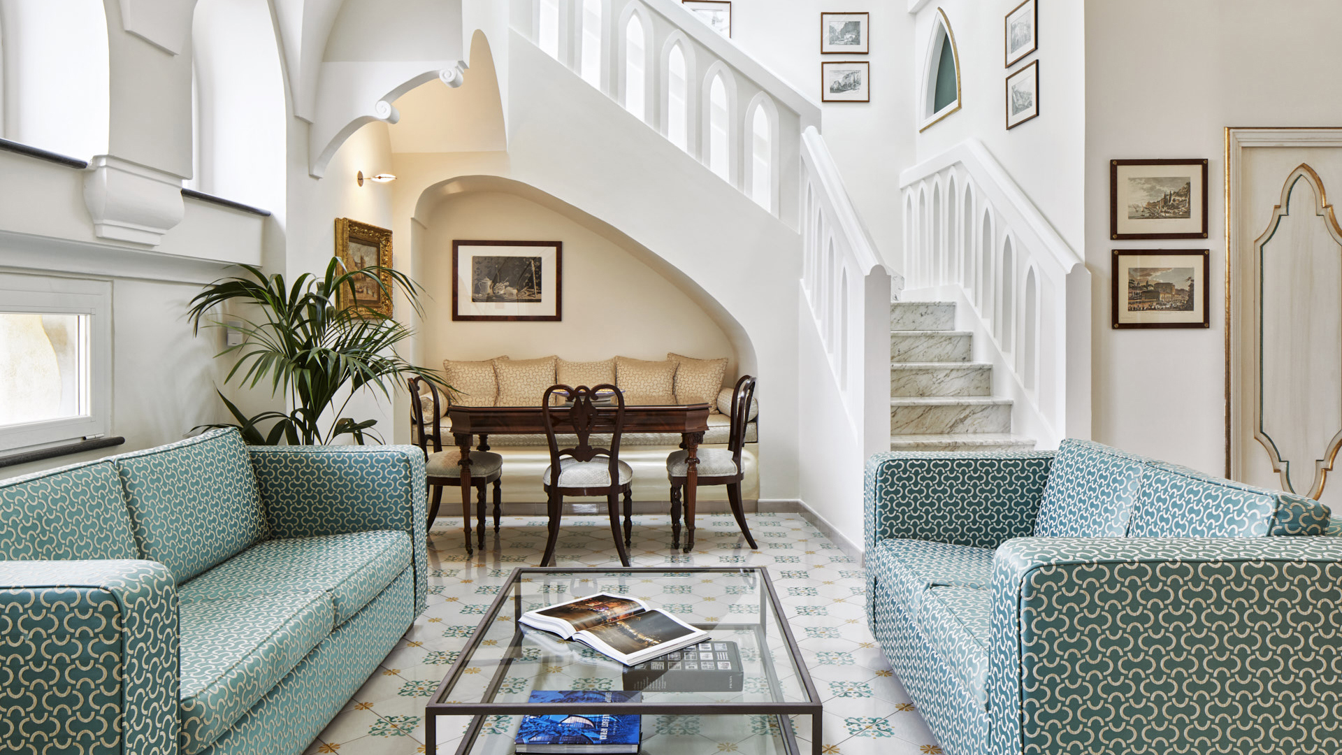 Europe, Italy, Palazzo Avino, Infinito Suite living area