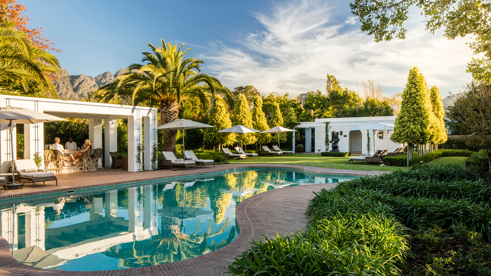 Africa, South Africa, Leeu House, Pool
