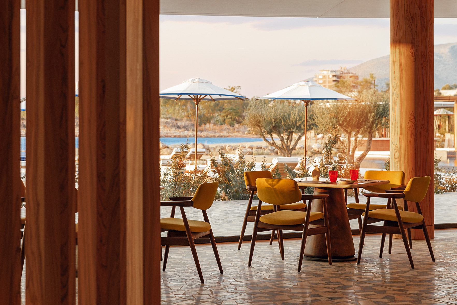 Europe, Greece, Athenian Riviera, One&Only Aesthesis, Ora restaurant view