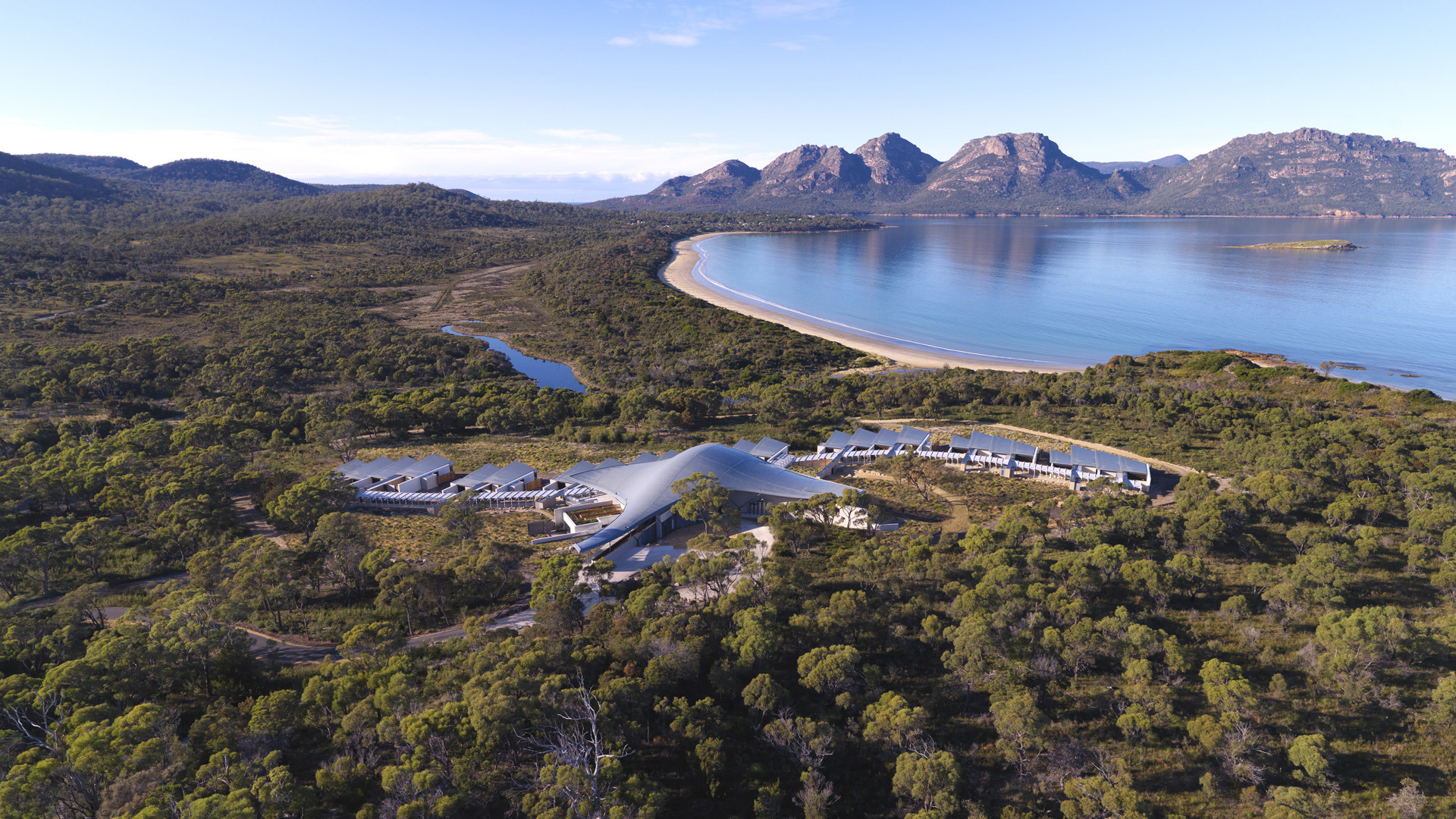  Worldwide, Australia, Coles bay - Saffire Freycinet, Aerial