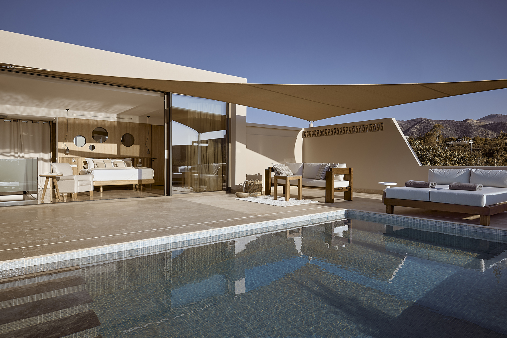 Europe, Greece, Crete, St. Nicolas Bay Resort Hotel & Villas, Olives & Sea Suite private pool