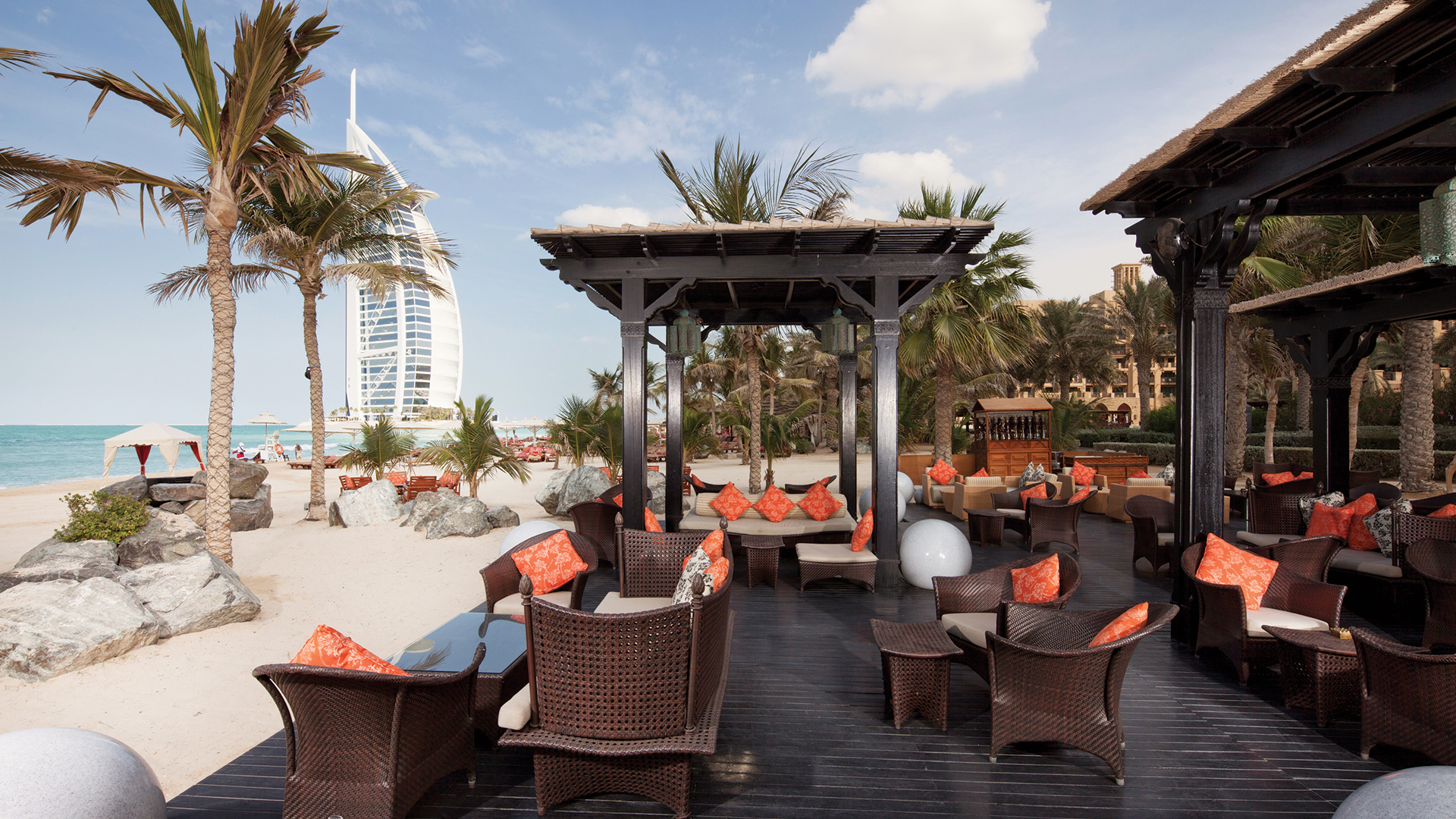 Indian Ocean, Arab Emirates, Dubai, Jumeirah Mina Al Salam, Shimmers Restaurant