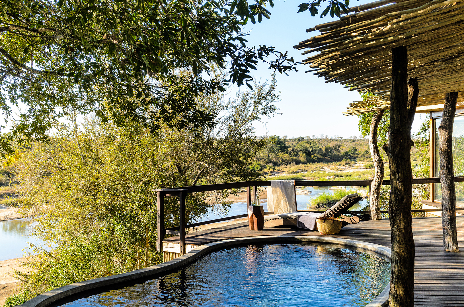  Africa, South Africa, Boulders Lodge at Singita Private Game Reserve, Pool