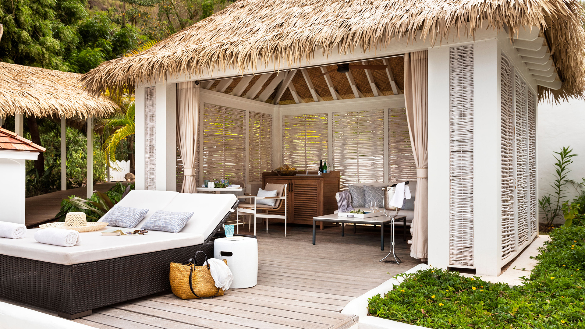 Caribbean, St Lucia, Sugar Beach, Cabana