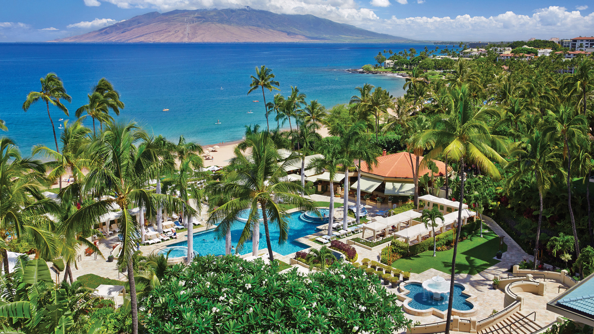 USA, Luxury Hawaii Holidays, Four Seasons Resort Maui at Wailea, Resort view