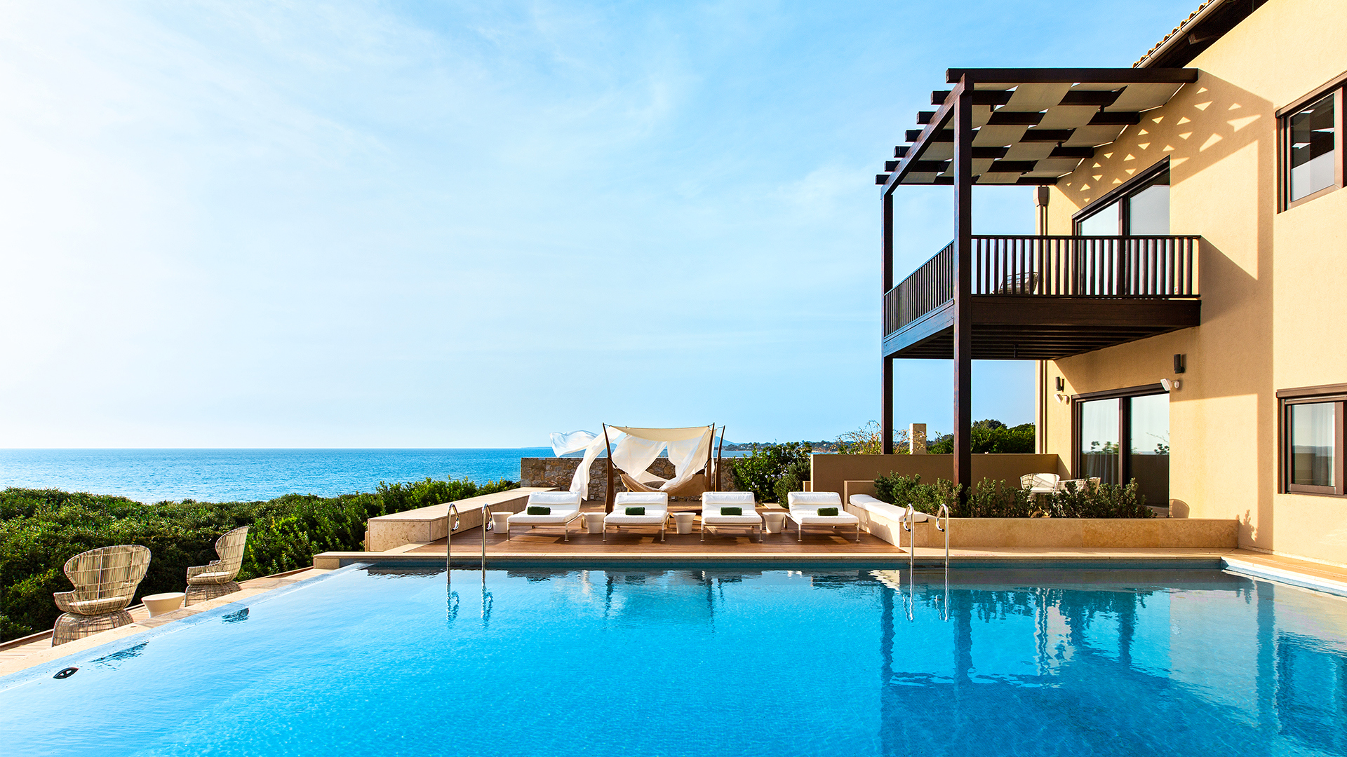 Europe, Greece, The Romanos, Koroni Royal Villa Pool