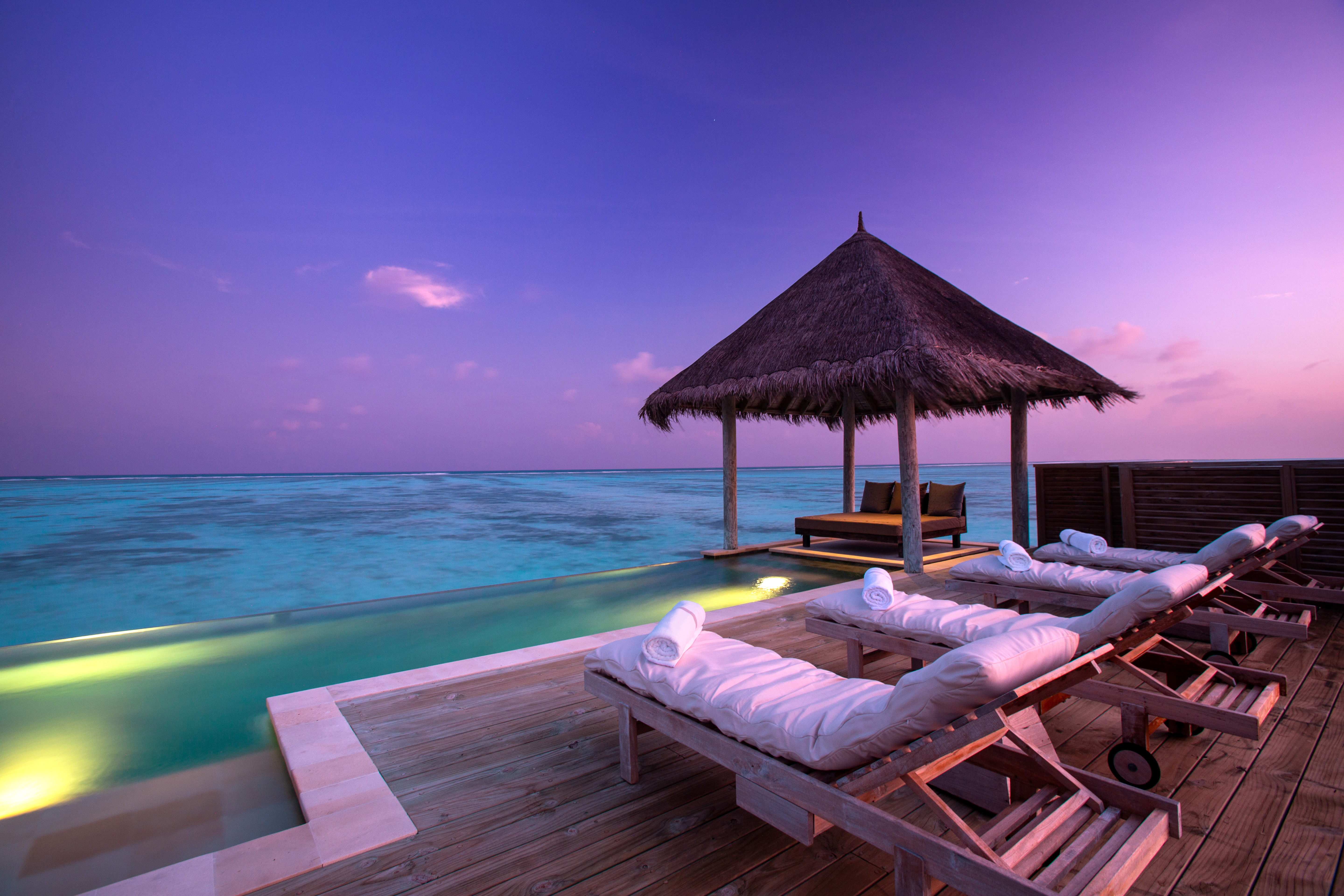 Indian Ocean, Maldives, Gili Lankanfushi, Private Reserve Deck