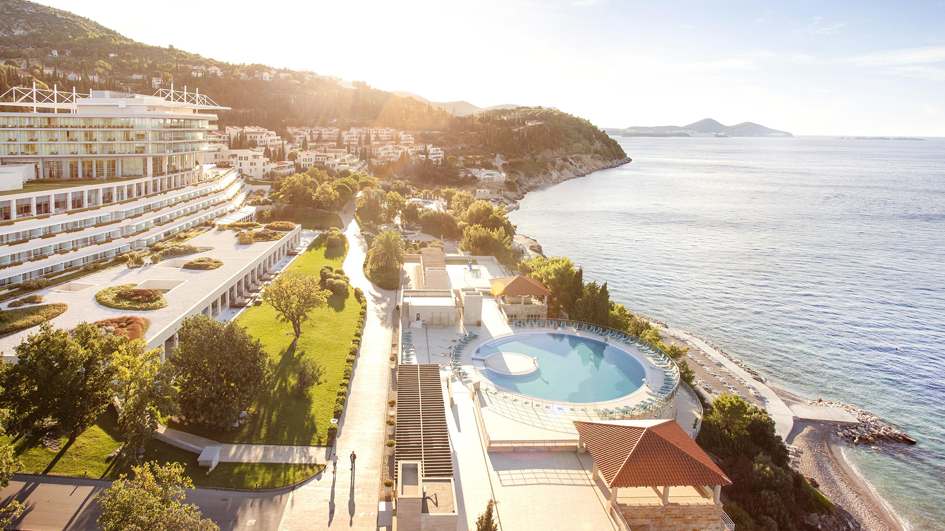Europe, Croatia & Montenegro, Dubrovnik, Sun Gardens Dubrovnik, Aerial view