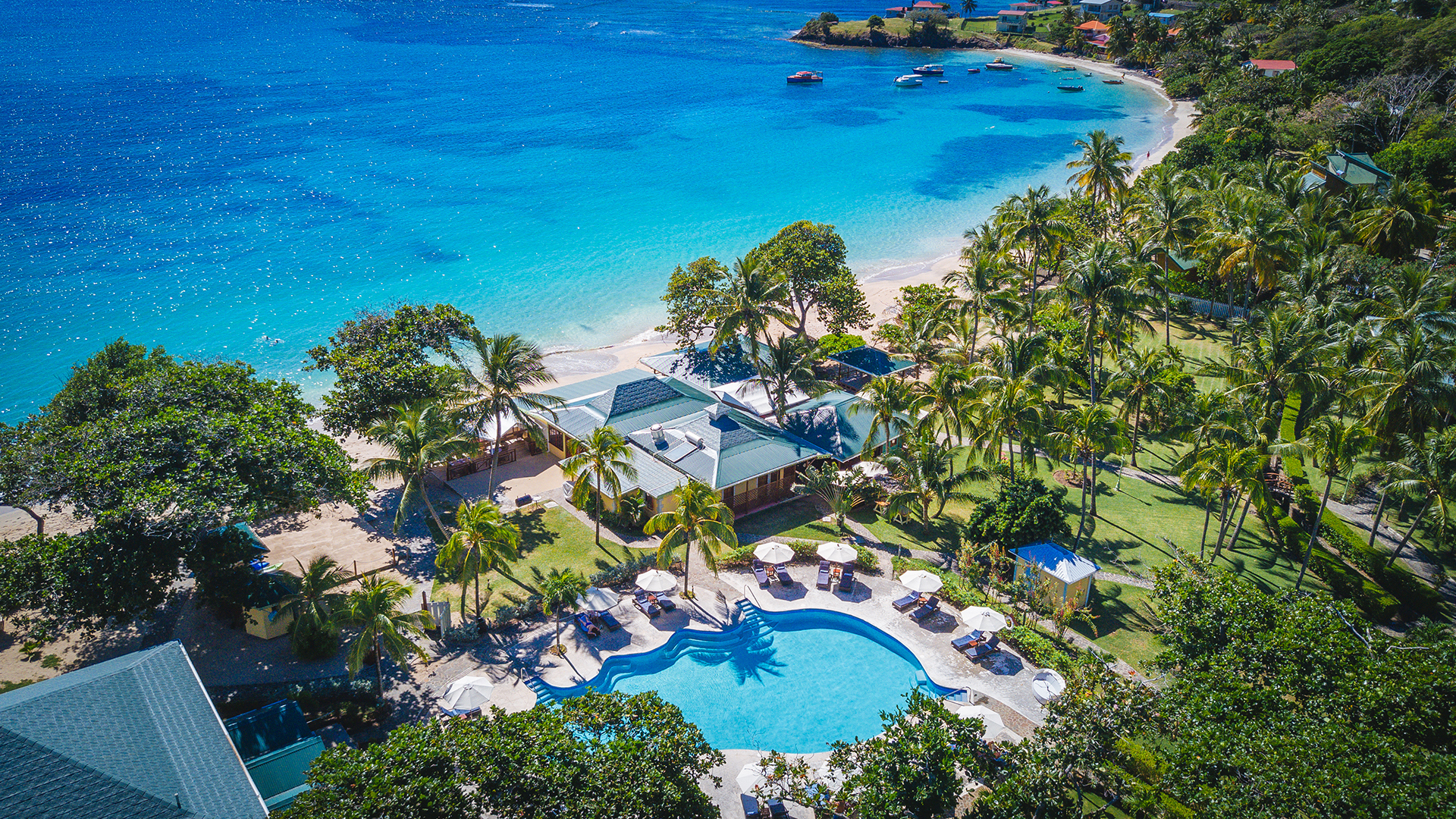 Caribbean, Bermuda & Mexico, The Grenadines, Bequia Beach Hotel, Exterior view