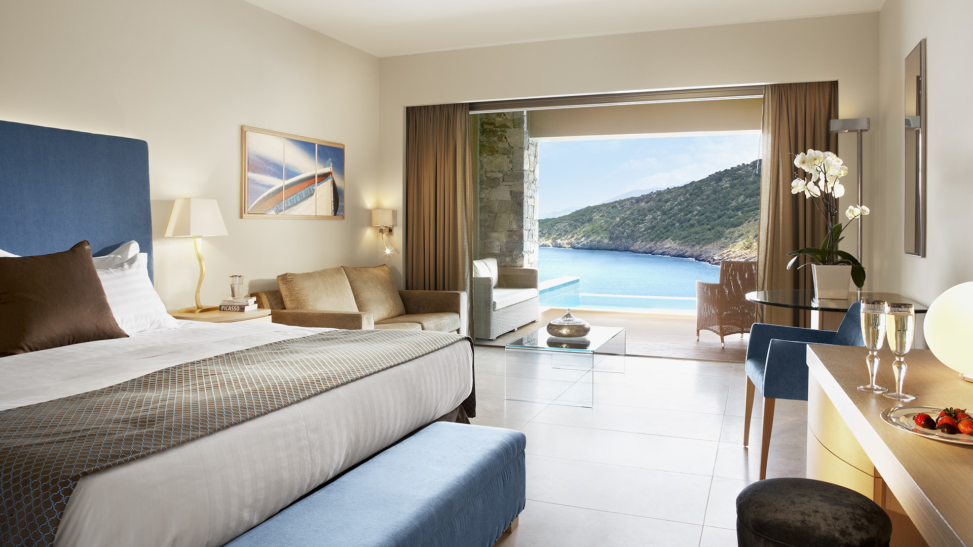 Europe, Greece, Crete, Daios Cove, Deluxe Suite