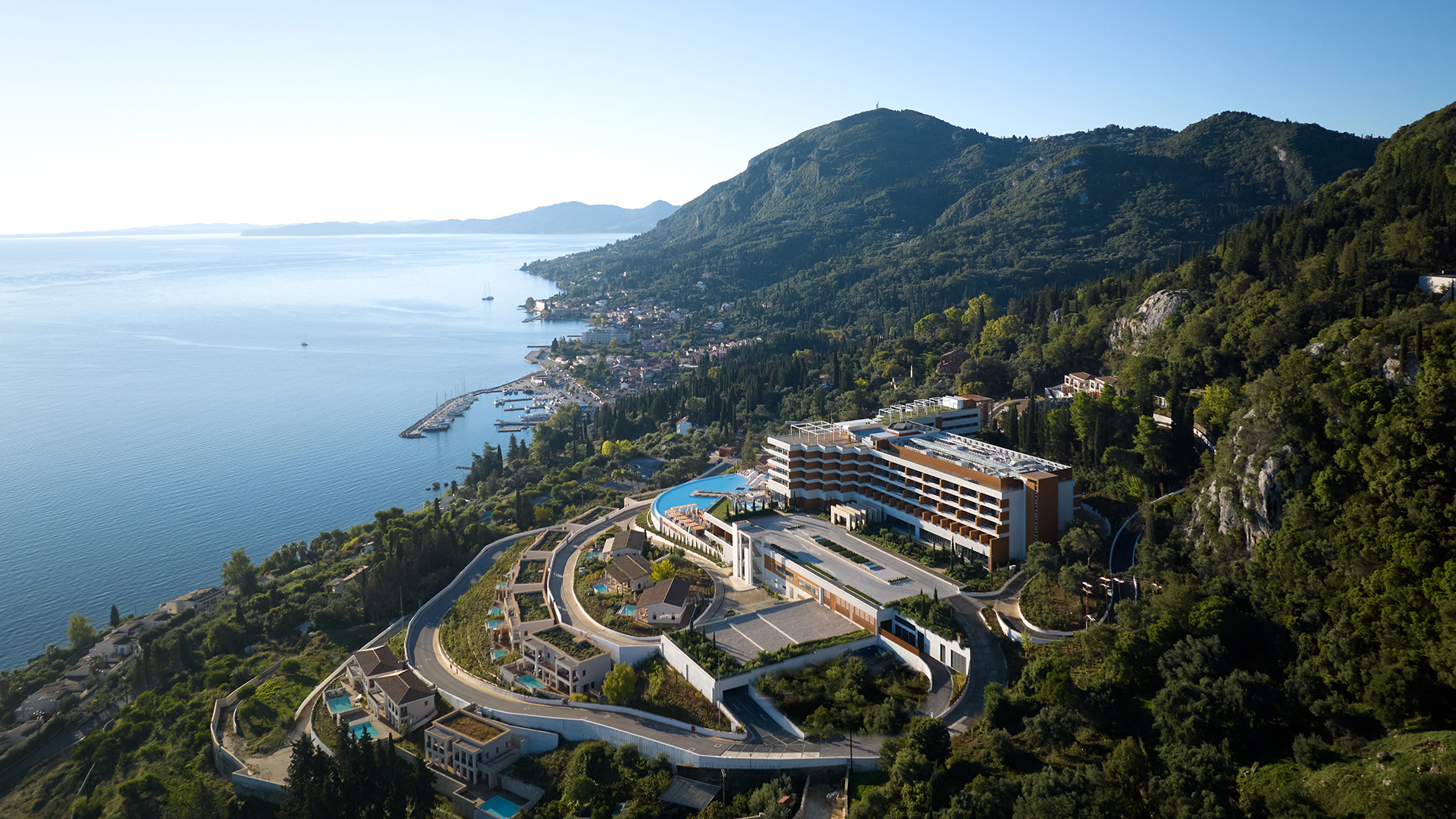 Europe, Greece, Corfu, Angsana Corfu, Aerial