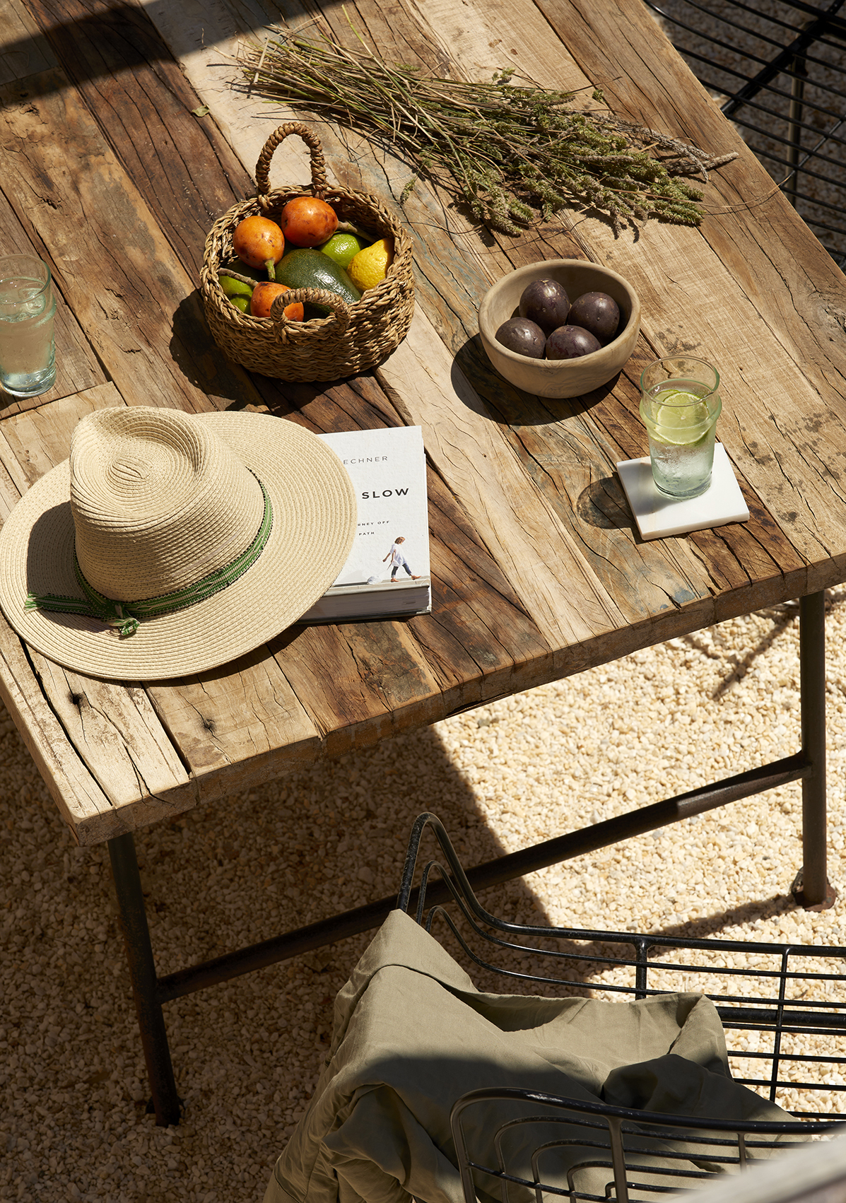 Europe, Greece, Antiparos, The Rooster, table details