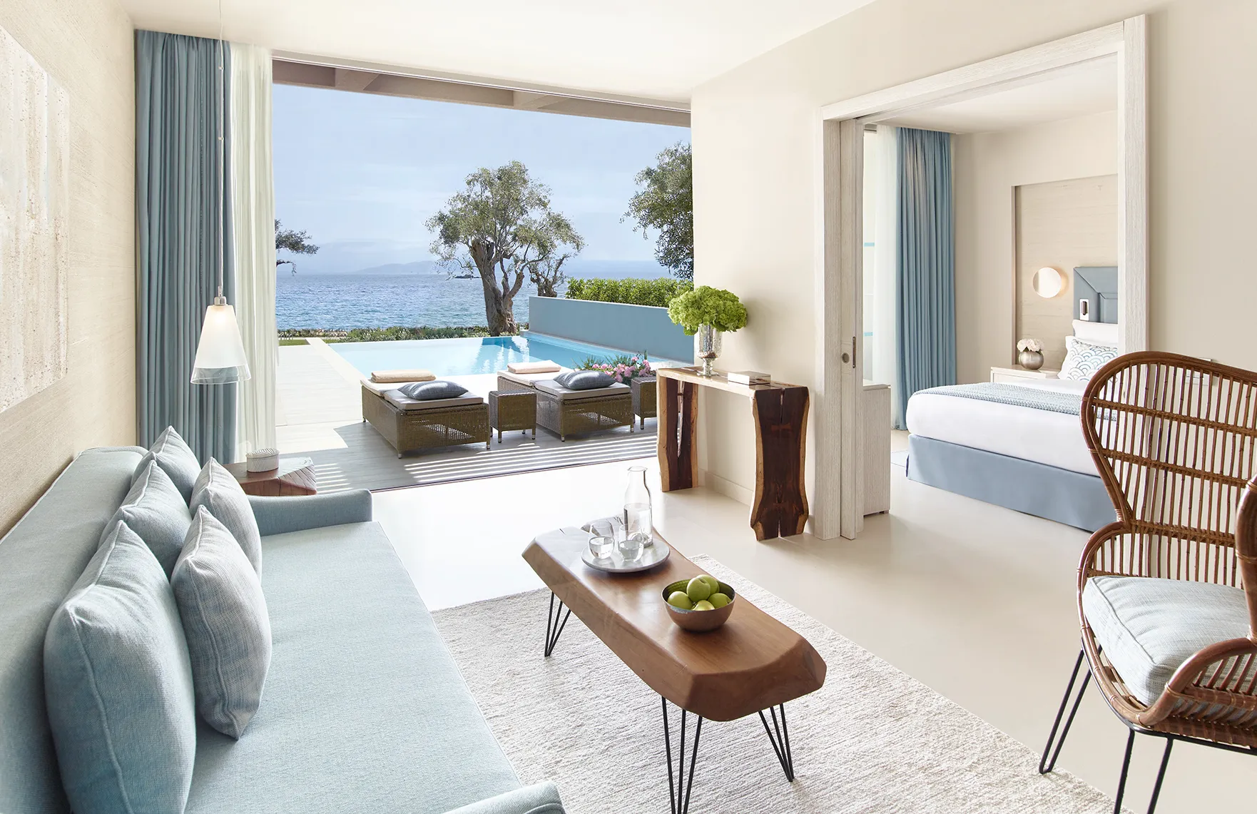 Europe, Greece, Corfu, Ikos Dassia, Deluxe One Bedroom Suite with Private Pool