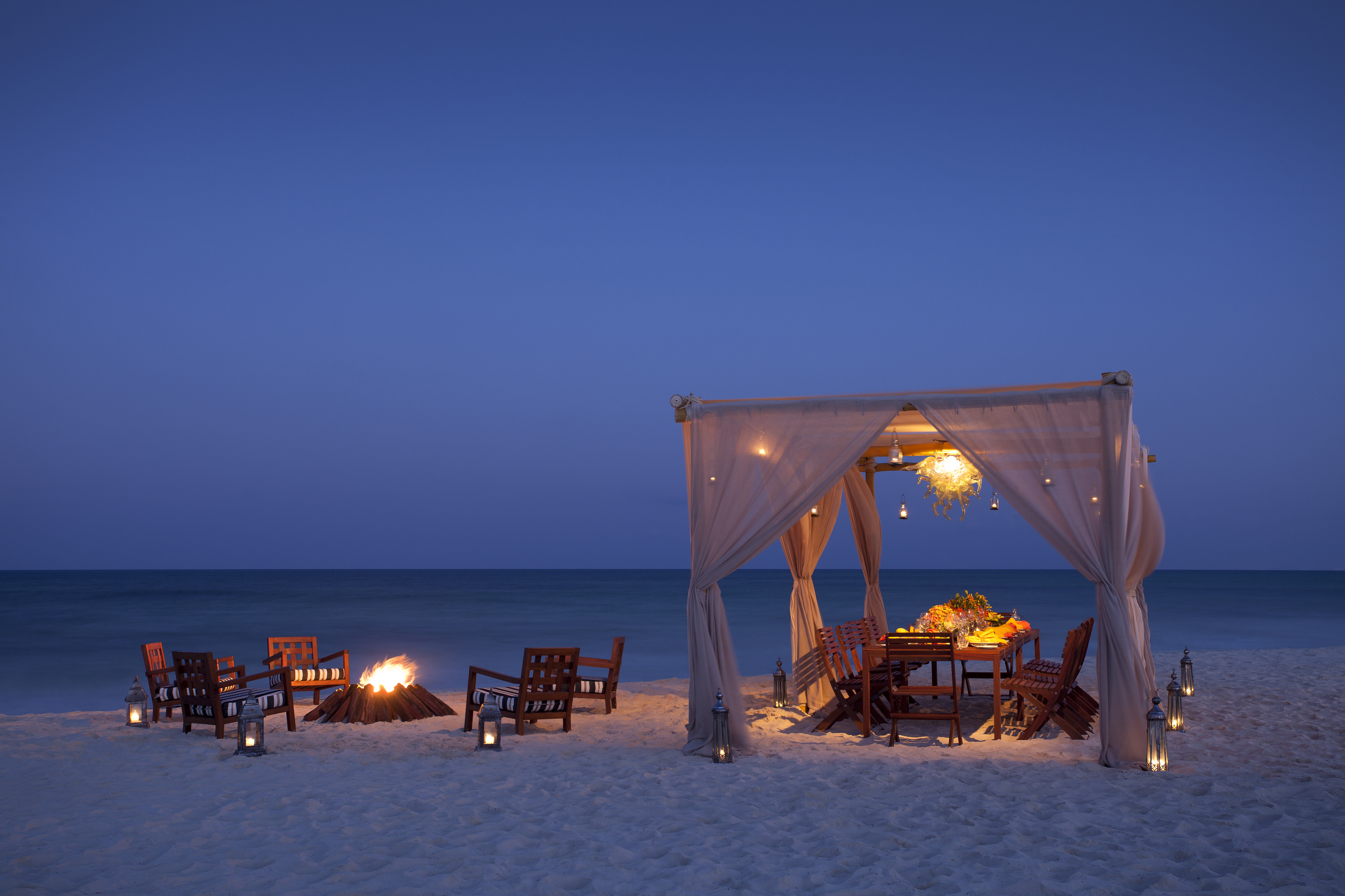Caribbean & Mexico, Mexico, Rosewood Mayakoba, private beach dinner 