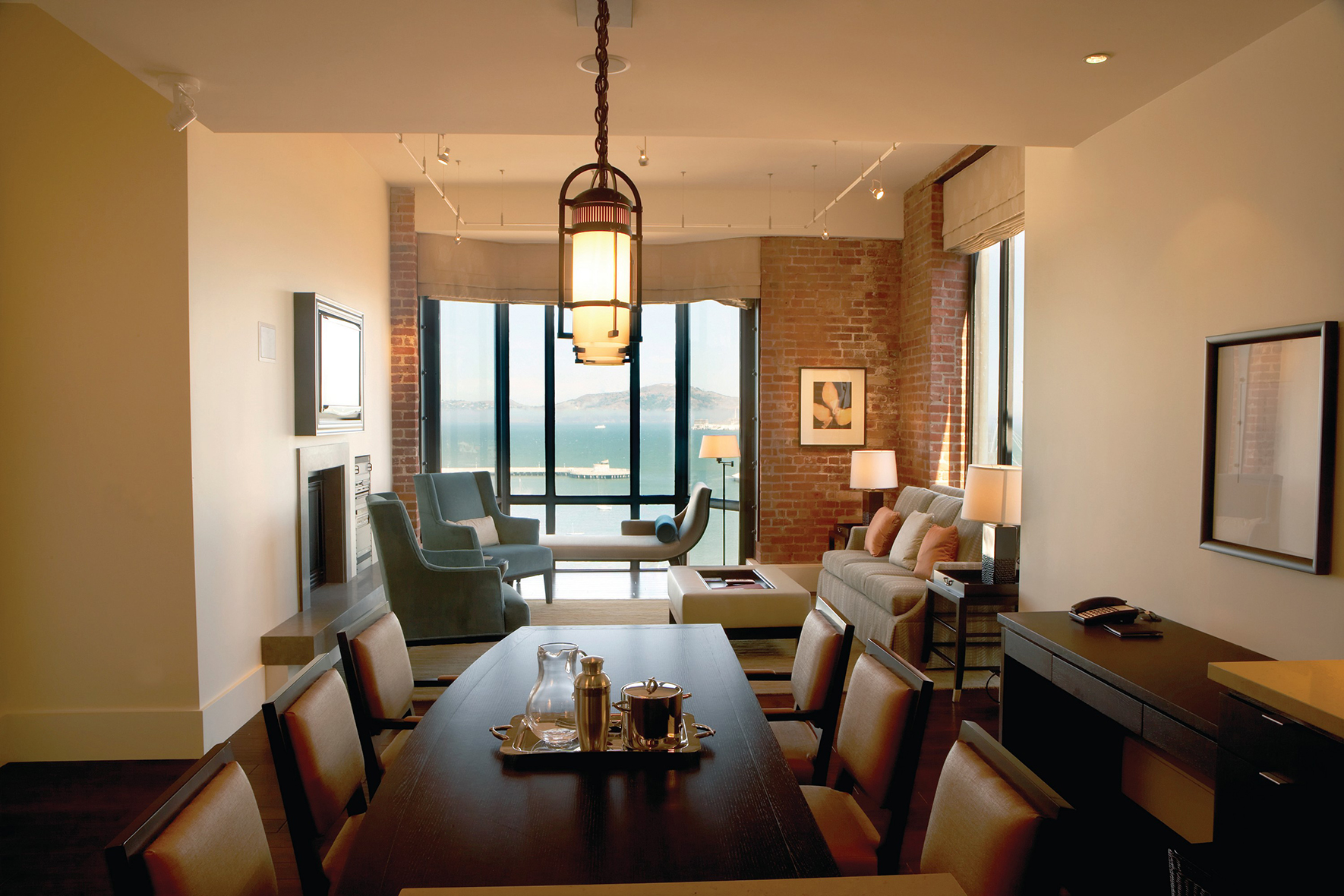 North America, California, San Francisco, Fairmont Heritage Place Ghirardelli Square, private dining room 