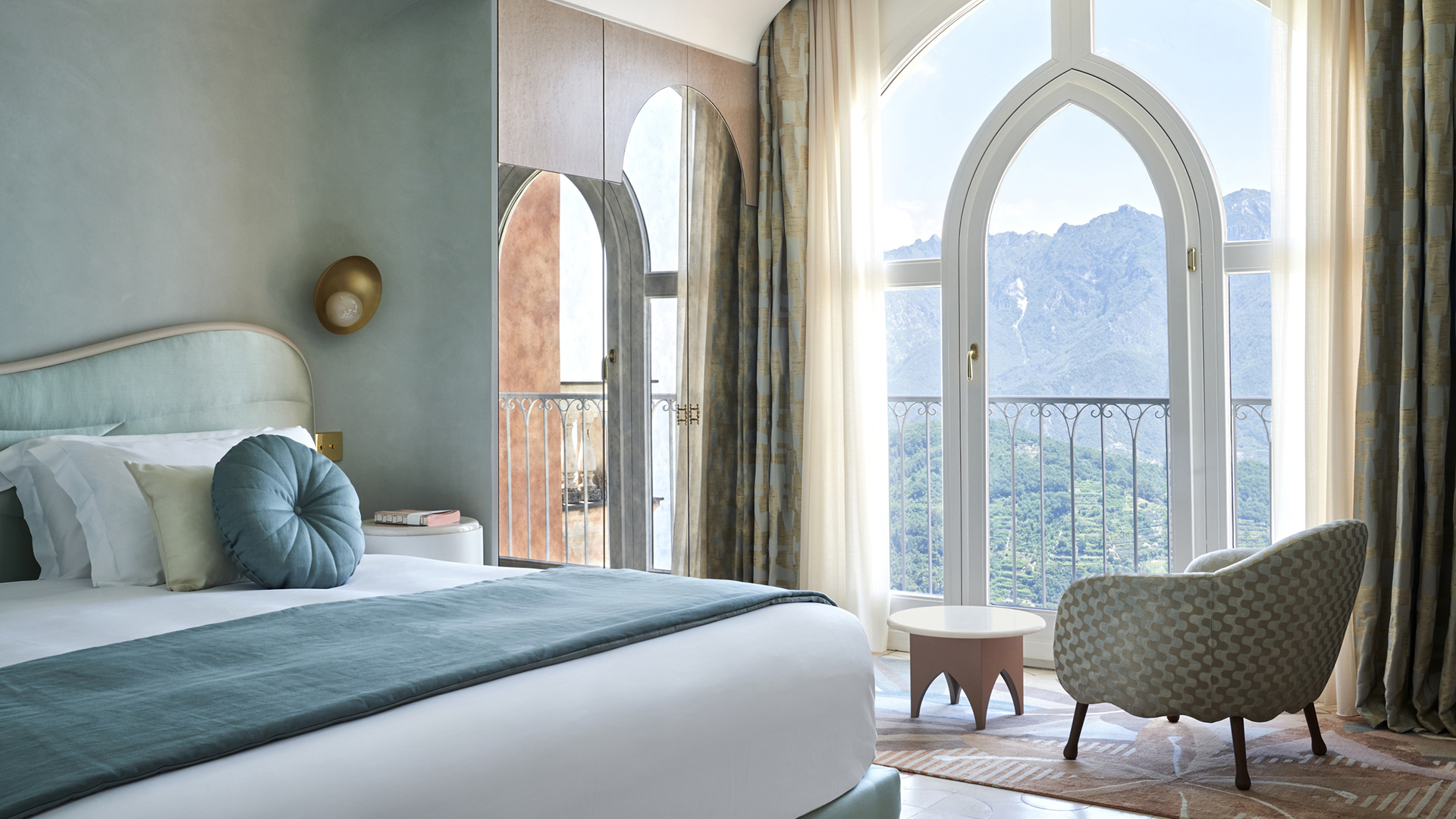 Europe, Italy, Palazzo Avino, Mountain View Room