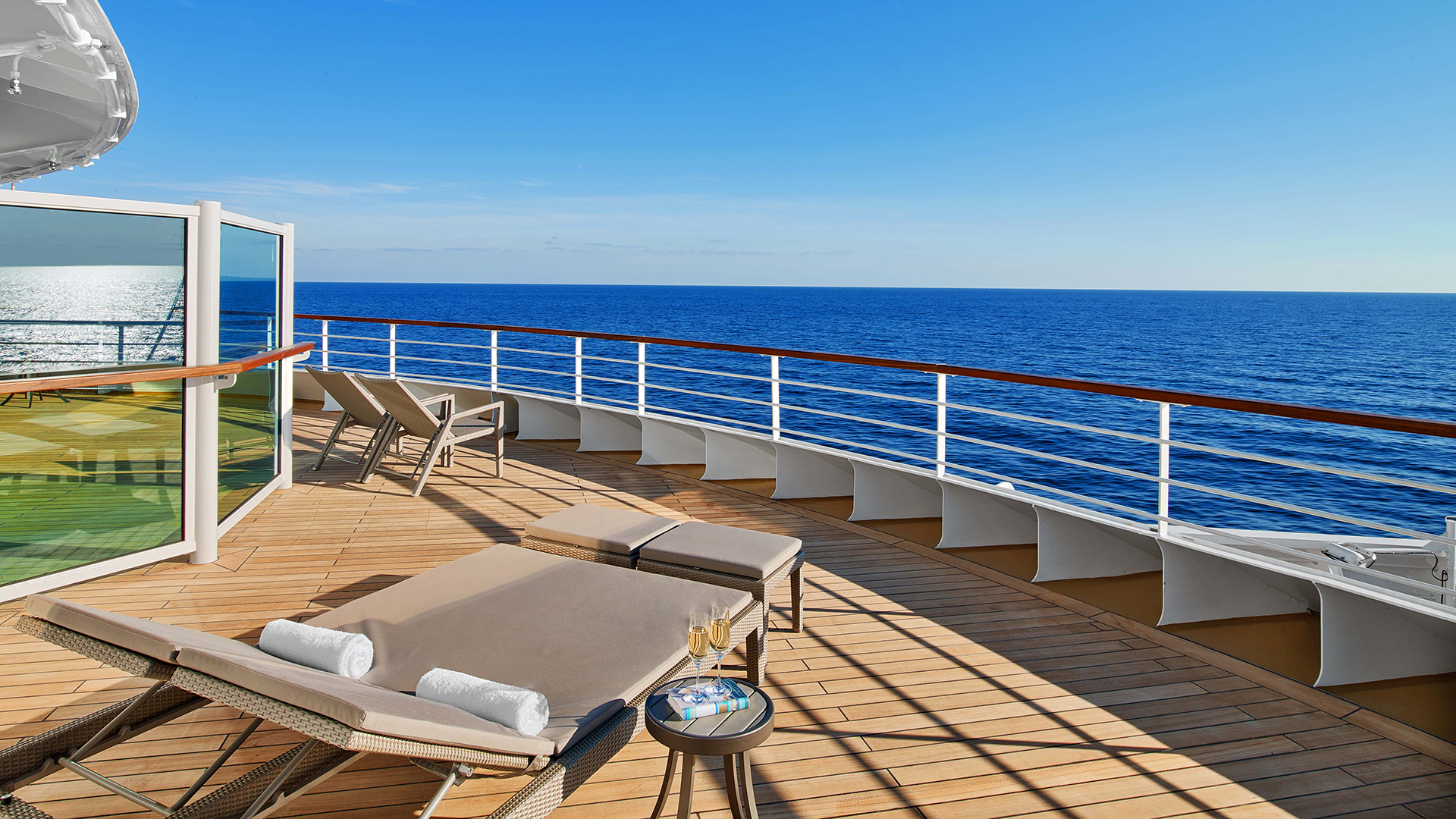Cruise, Seabourn, Sea view deck terrace