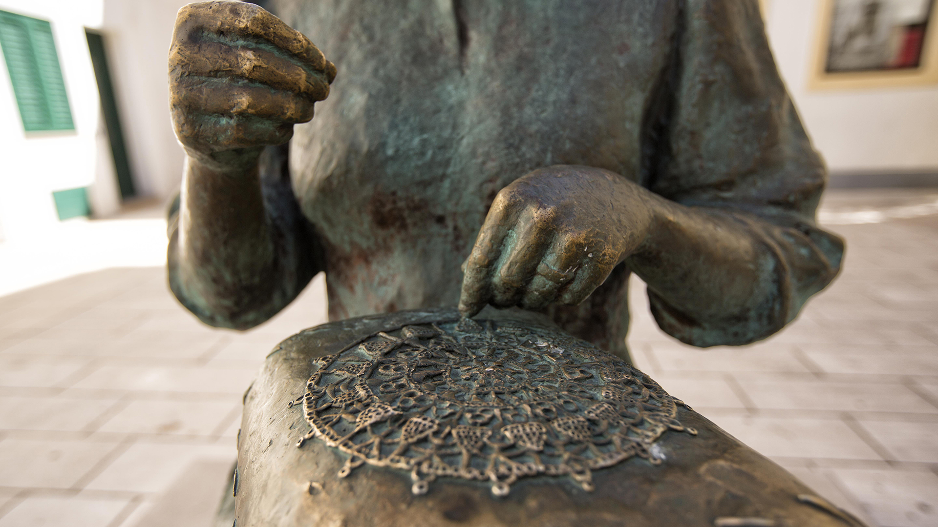 Croatia Lace Making Statue