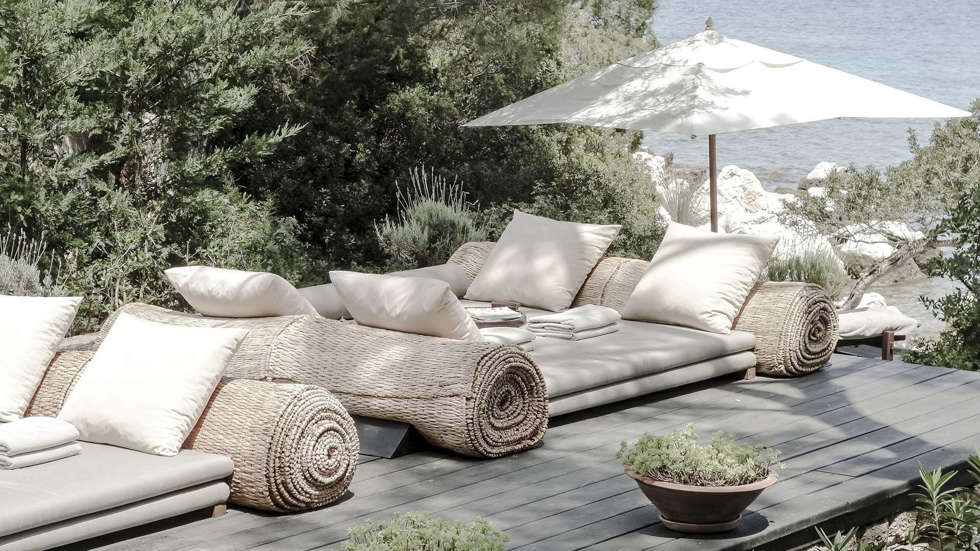 Europe, Turkey, Amanruya, Beach Club Daybed