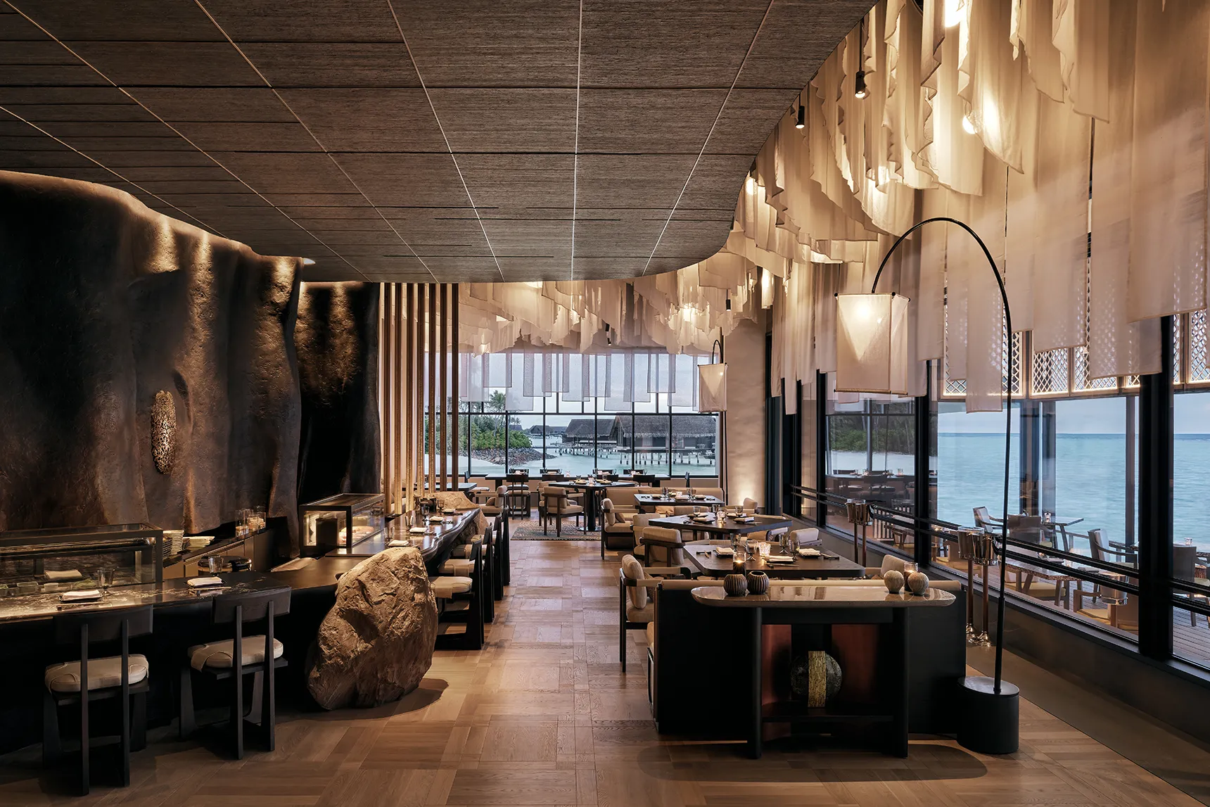 Sushi Area at Tapasake Restaurant, One&Only Reethi Rah, Maldives